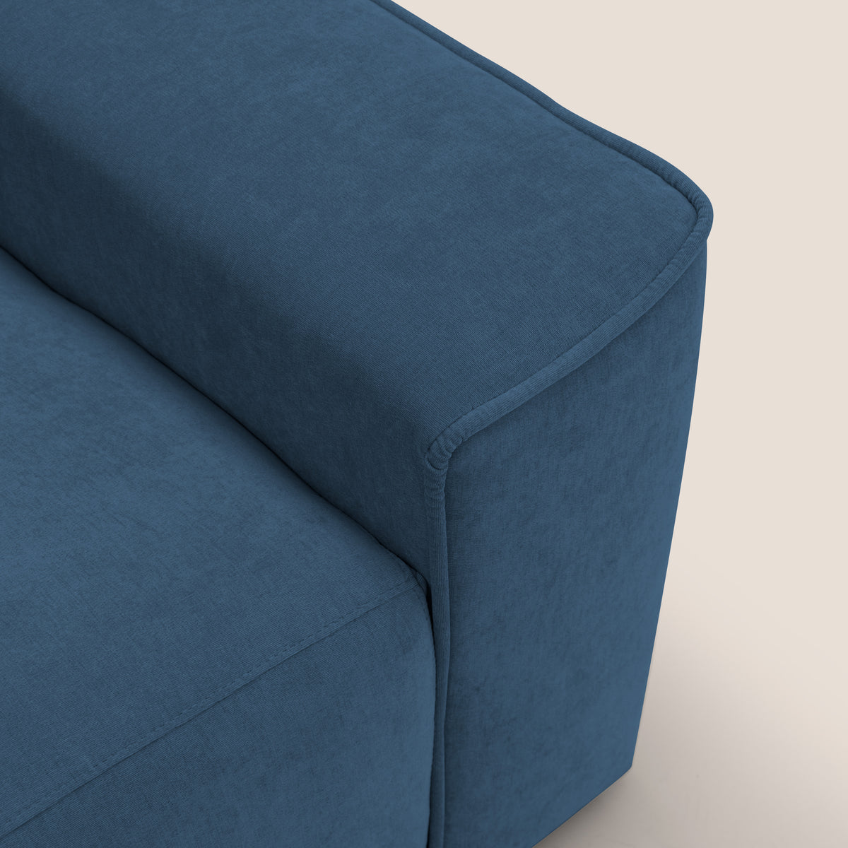 Clark Divano modulare con opzione relax elettrico in tessuto smacchiabile impermeabile T17 blu - divitt.sbs