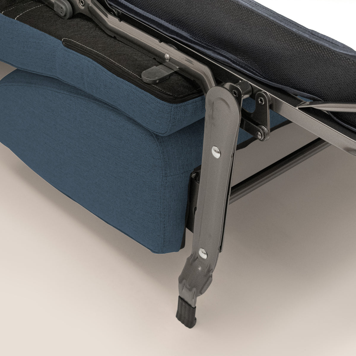 Scarlet divano letto in tessuto misto cotone impermeabile T19 blu - divitt.sbs