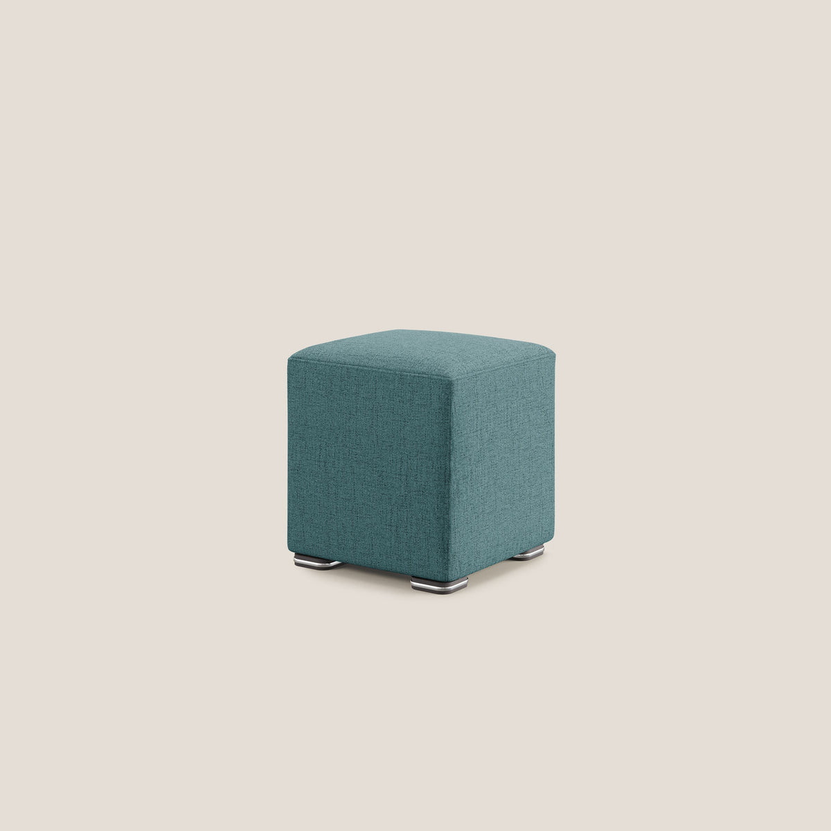 Cube pouf in tessuto morbido impermeabile T03 azzurro - divitt.sbs