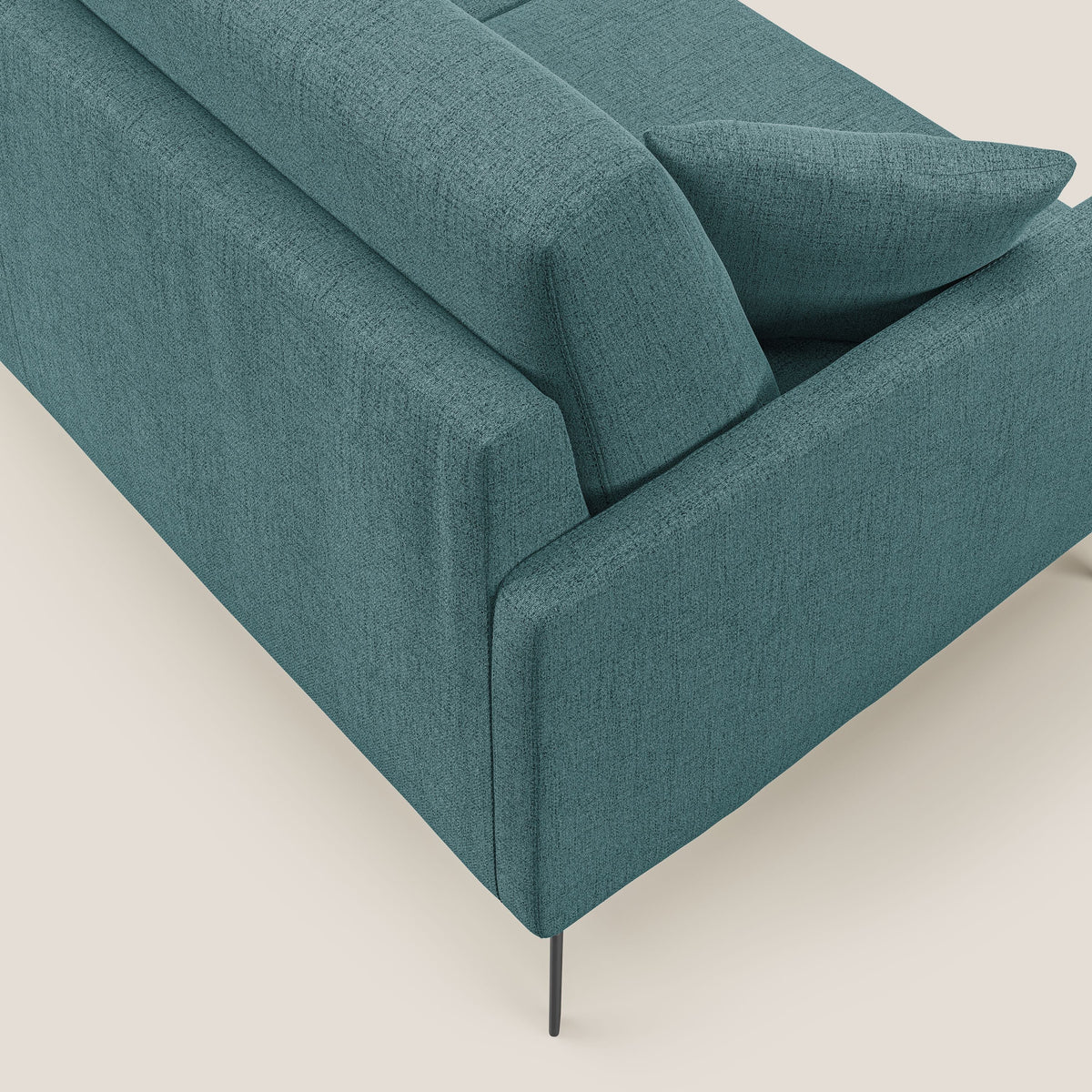 Saturno divano moderno in tessuto morbido impermeabile T03 azzurro - divitt.sbs