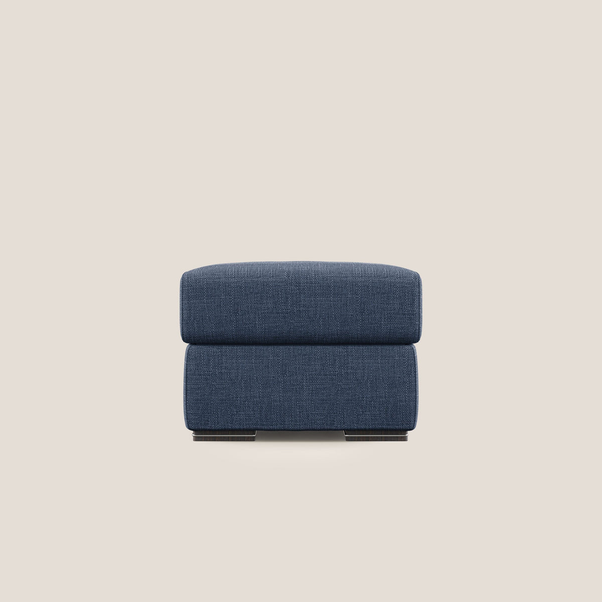 Sun pouf apribile contenitore in tessuto impermeabile morbido intreccio T06 blu - divitt.sbs