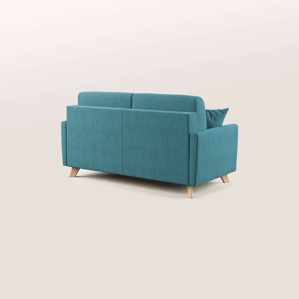 Edgar divano letto matrimoniale in tessuto felis impermeabile T03 azzurro - divitt.sbs