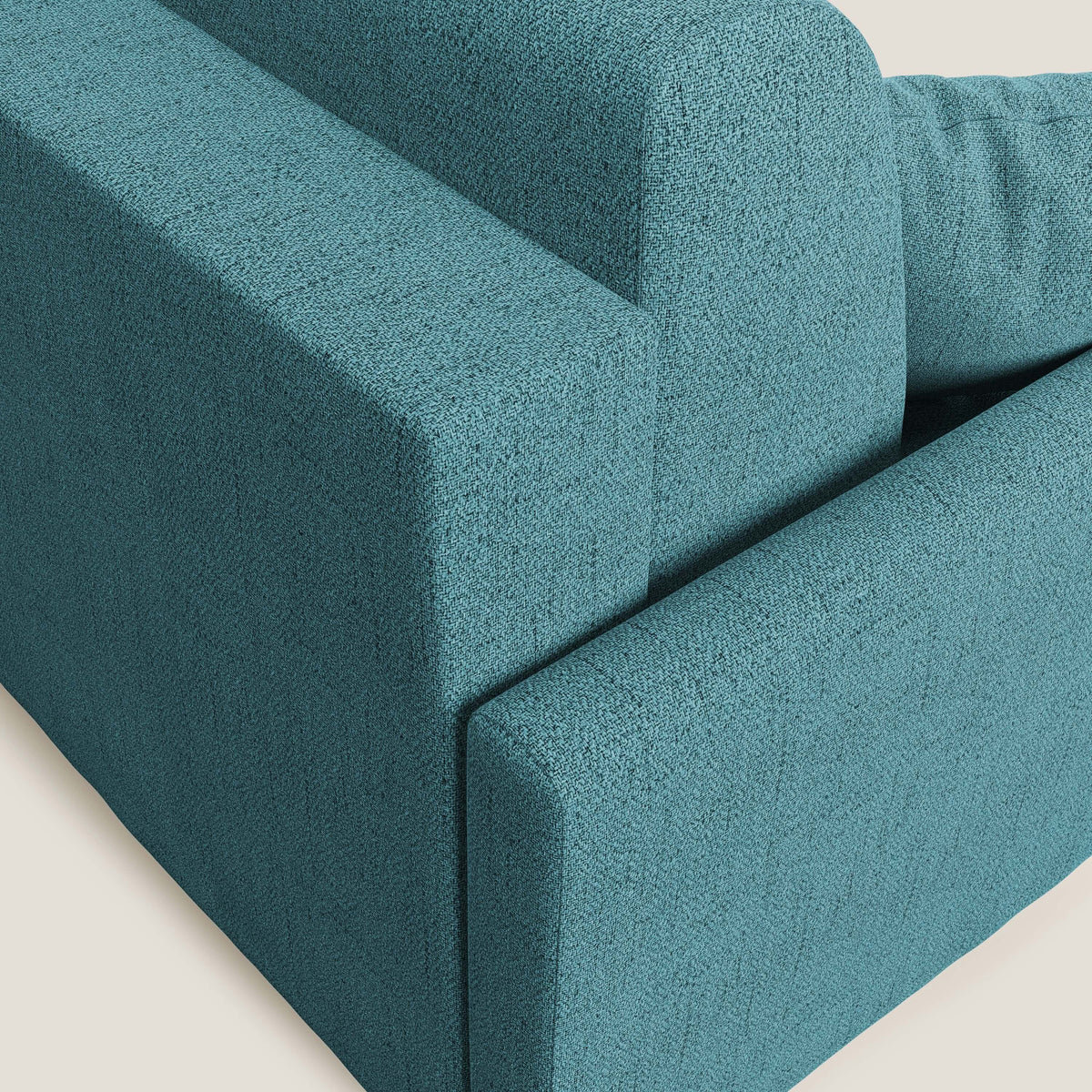 Edgar divano letto matrimoniale in tessuto felis impermeabile T03 azzurro - divitt.sbs