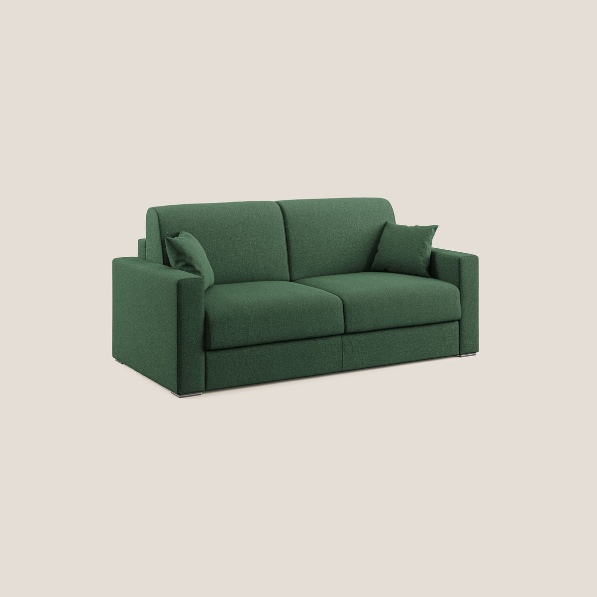 Best Divano letto matrimoniale in tessuto smacchiabile QuickClean T08 verde - divitt.sbs
