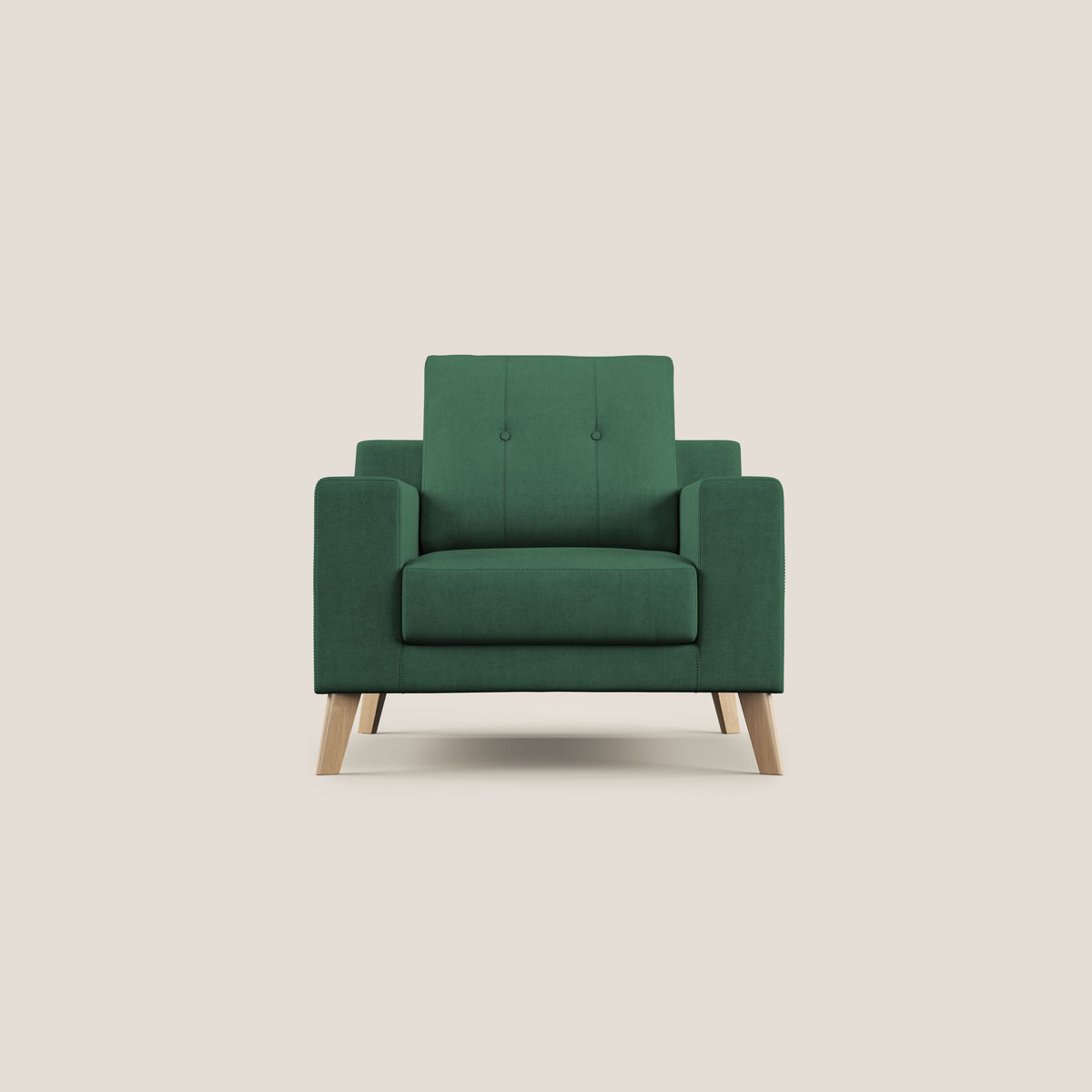 Danish poltroncina in tessuto morbido impermeabile T02 verde - divitt.sbs