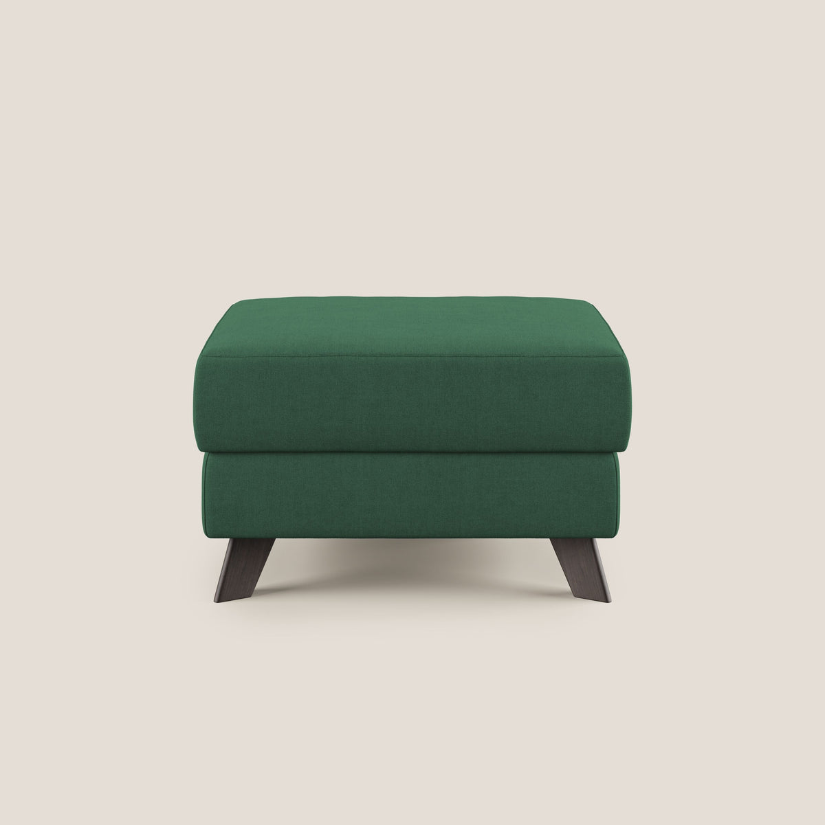Moon Pouf contenitore e piedini alti in tessuto morbido impermeabile T02 verde - divitt.sbs