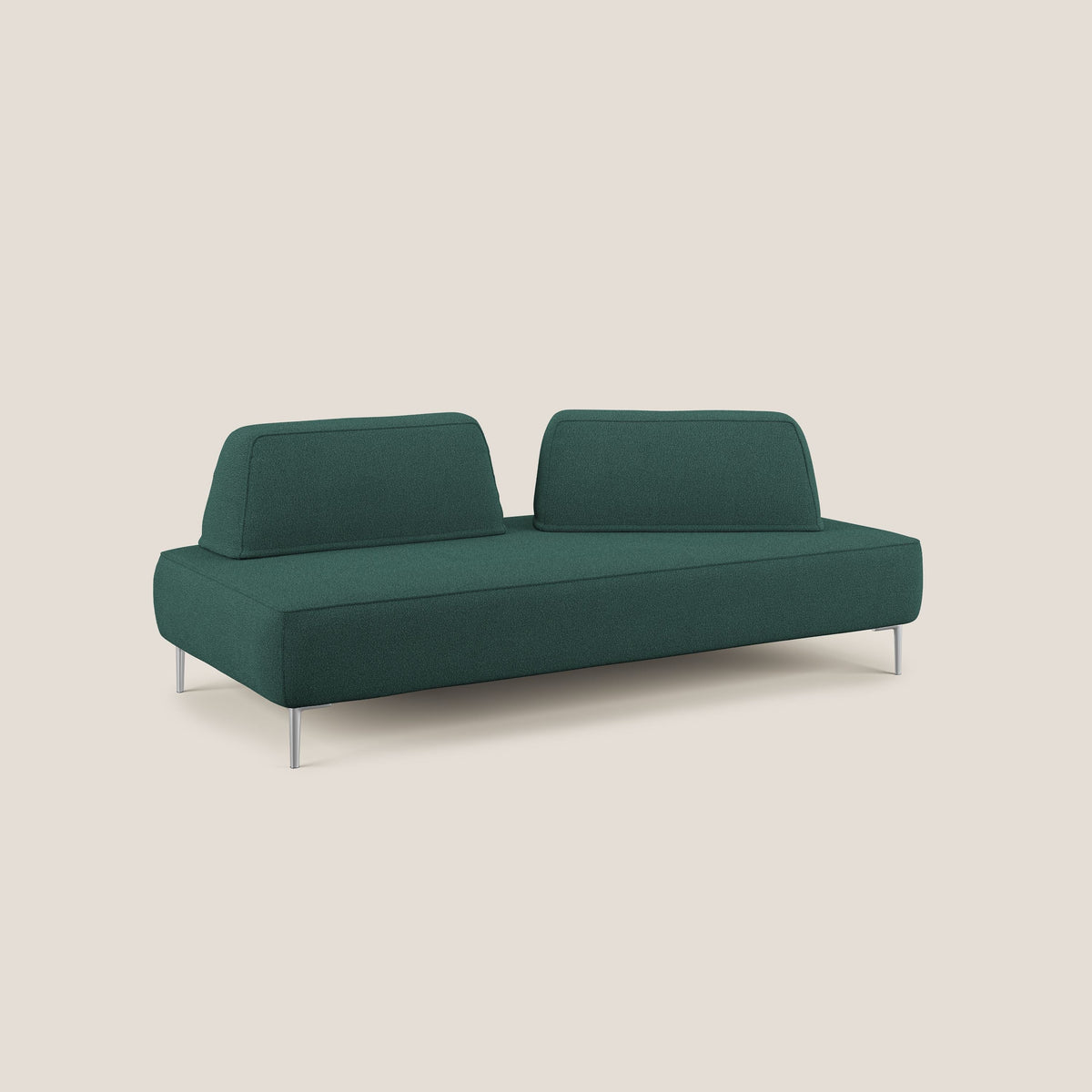 Newton divano modulare con schienali movibili T07 verde - divitt.sbs