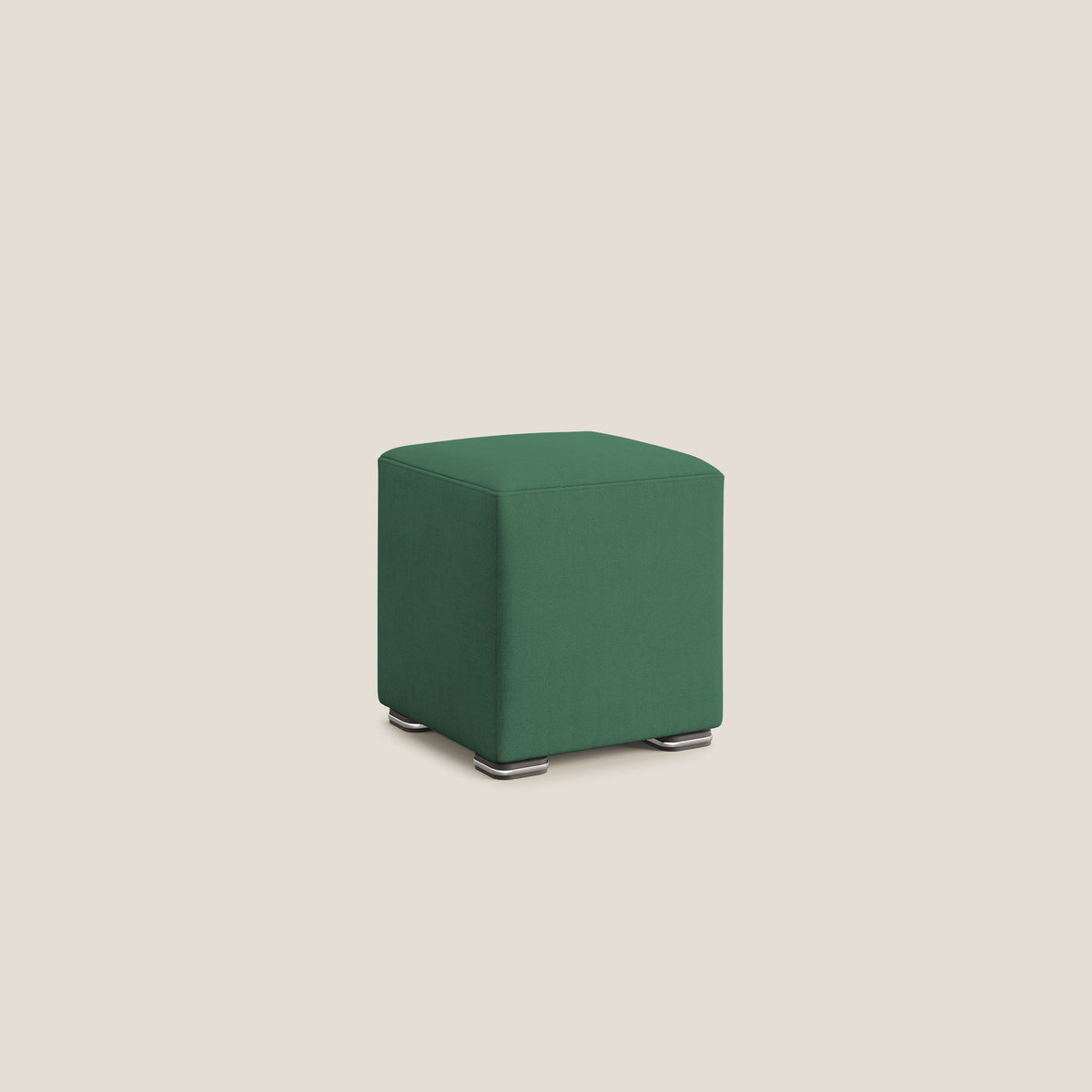 Cube pouf in tessuto morbido impermeabile T02 verde - divitt.sbs