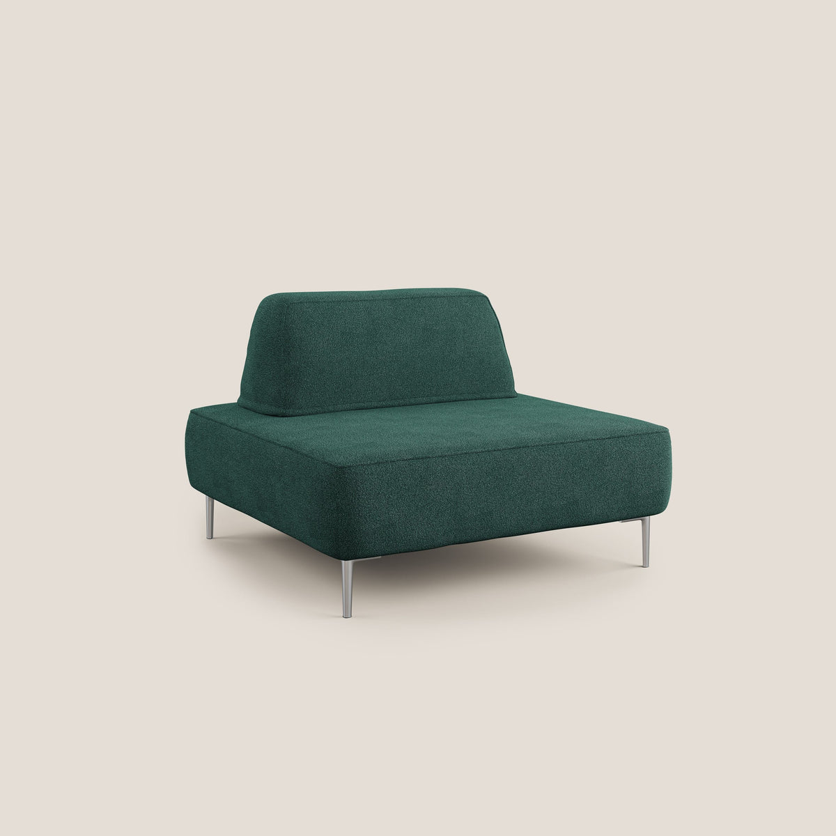 Newton poltrona modulare con schienali movibili T07 verde - divitt.sbs