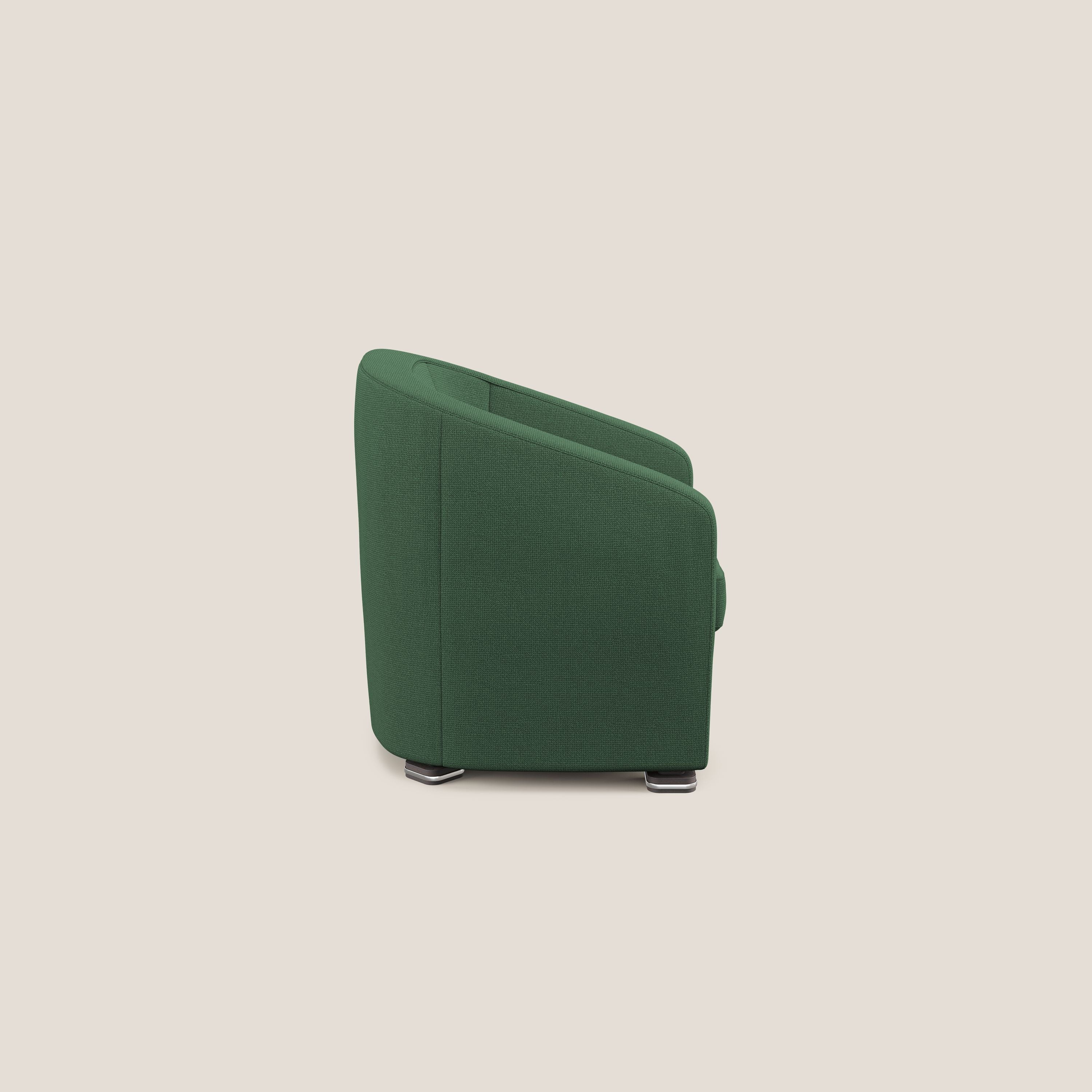 Cloe Poltroncina in tessuto smacchiabile con acqua QuickClean T08 verde - divitt.sbs