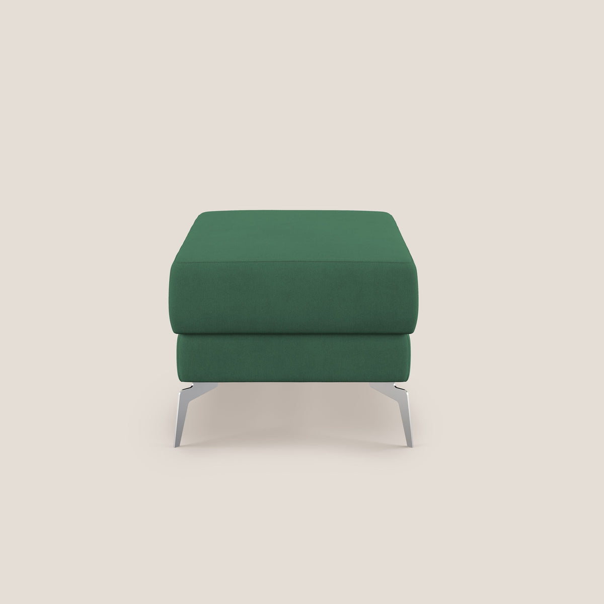 Star Pouf con piedini alti in tessuto impermeabile T02 verde - divitt.sbs