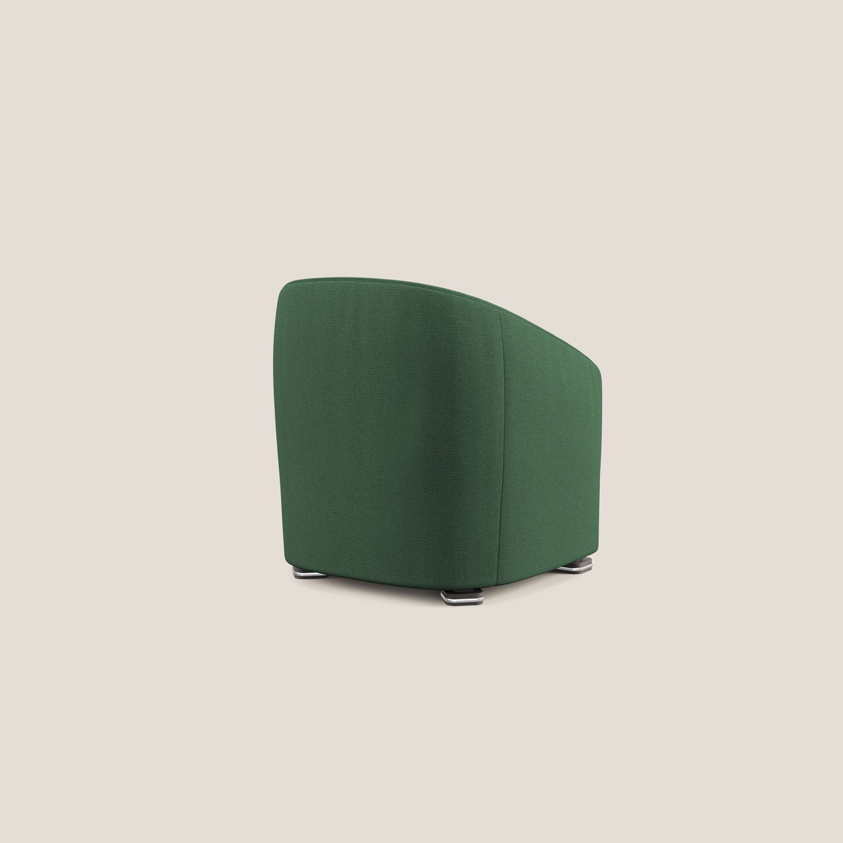 Cloe Poltroncina in tessuto smacchiabile con acqua QuickClean T08 verde - divitt.sbs