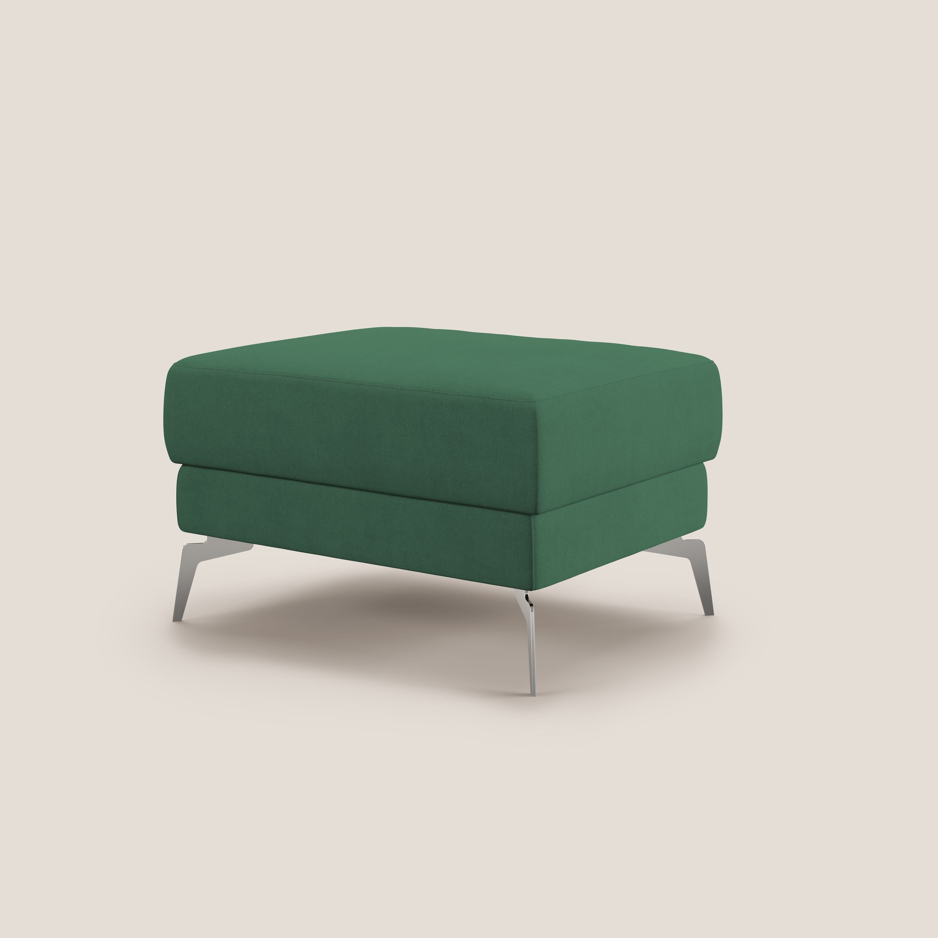 Star Pouf con piedini alti in tessuto impermeabile T02 verde - divitt.sbs