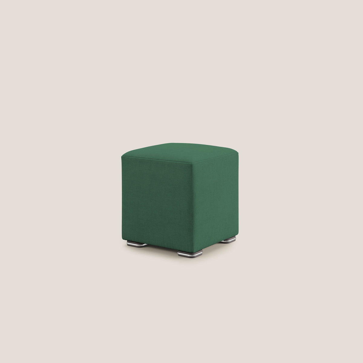 Cube pouf in tessuto morbido impermeabile T02 verde - divitt.sbs