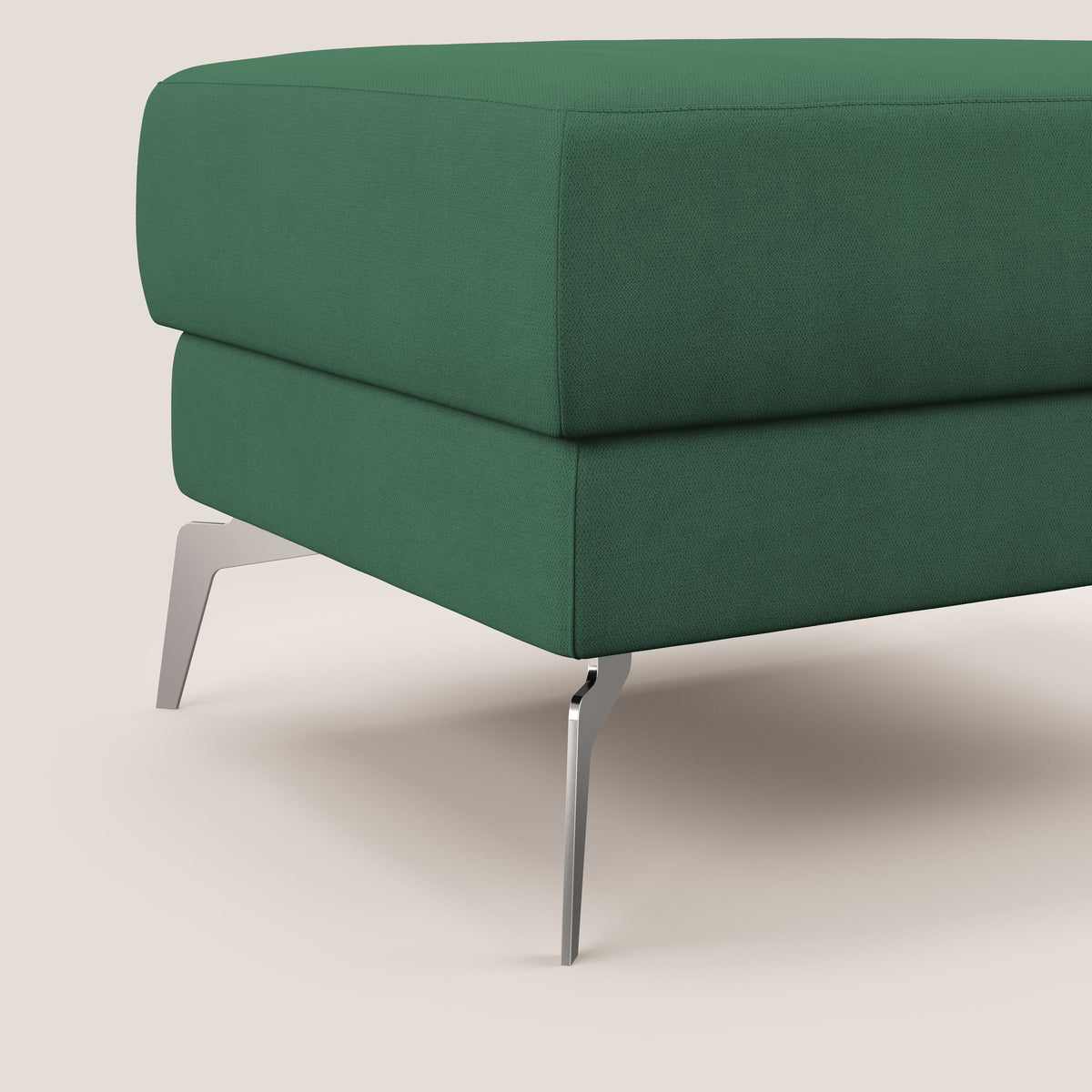 Star Pouf con piedini alti in tessuto impermeabile T02 verde - divitt.sbs