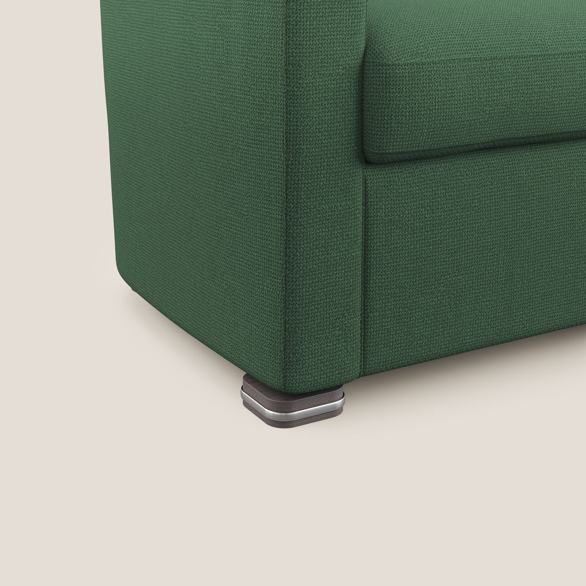 Cloe Poltroncina in tessuto smacchiabile con acqua QuickClean T08 verde - divitt.sbs