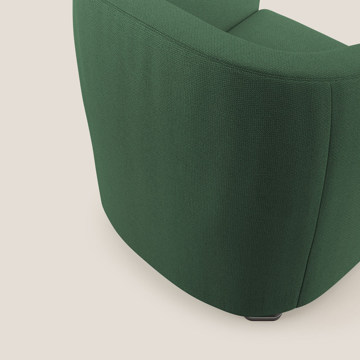 Cloe Poltroncina in tessuto smacchiabile con acqua QuickClean T08 verde - divitt.sbs