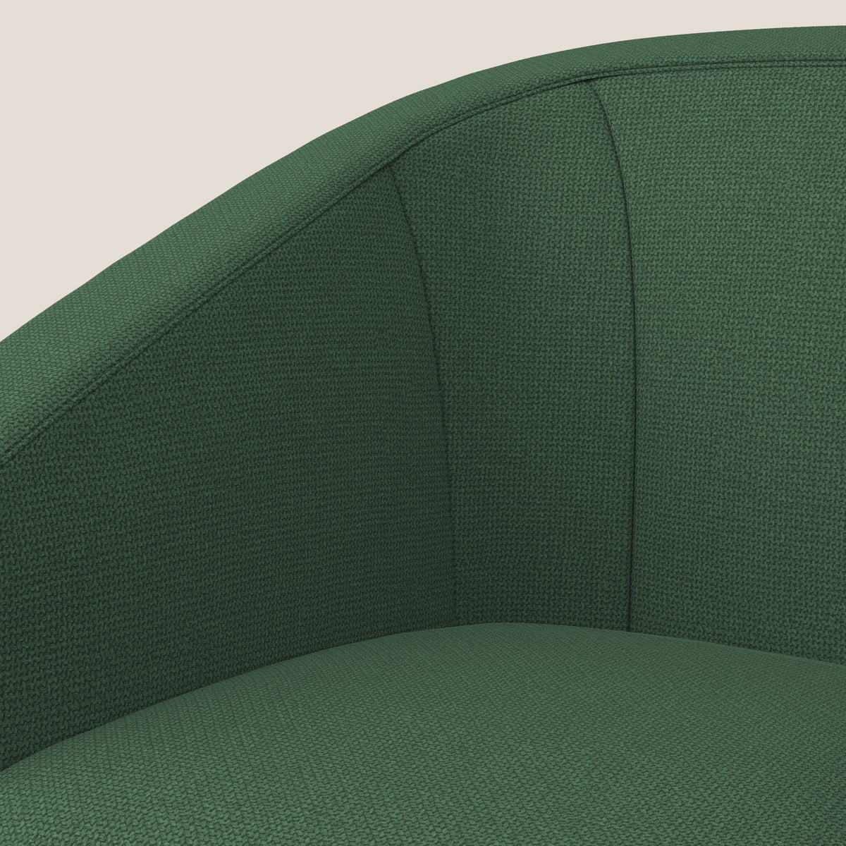 Cloe Poltroncina in tessuto smacchiabile con acqua QuickClean T08 verde - divitt.sbs