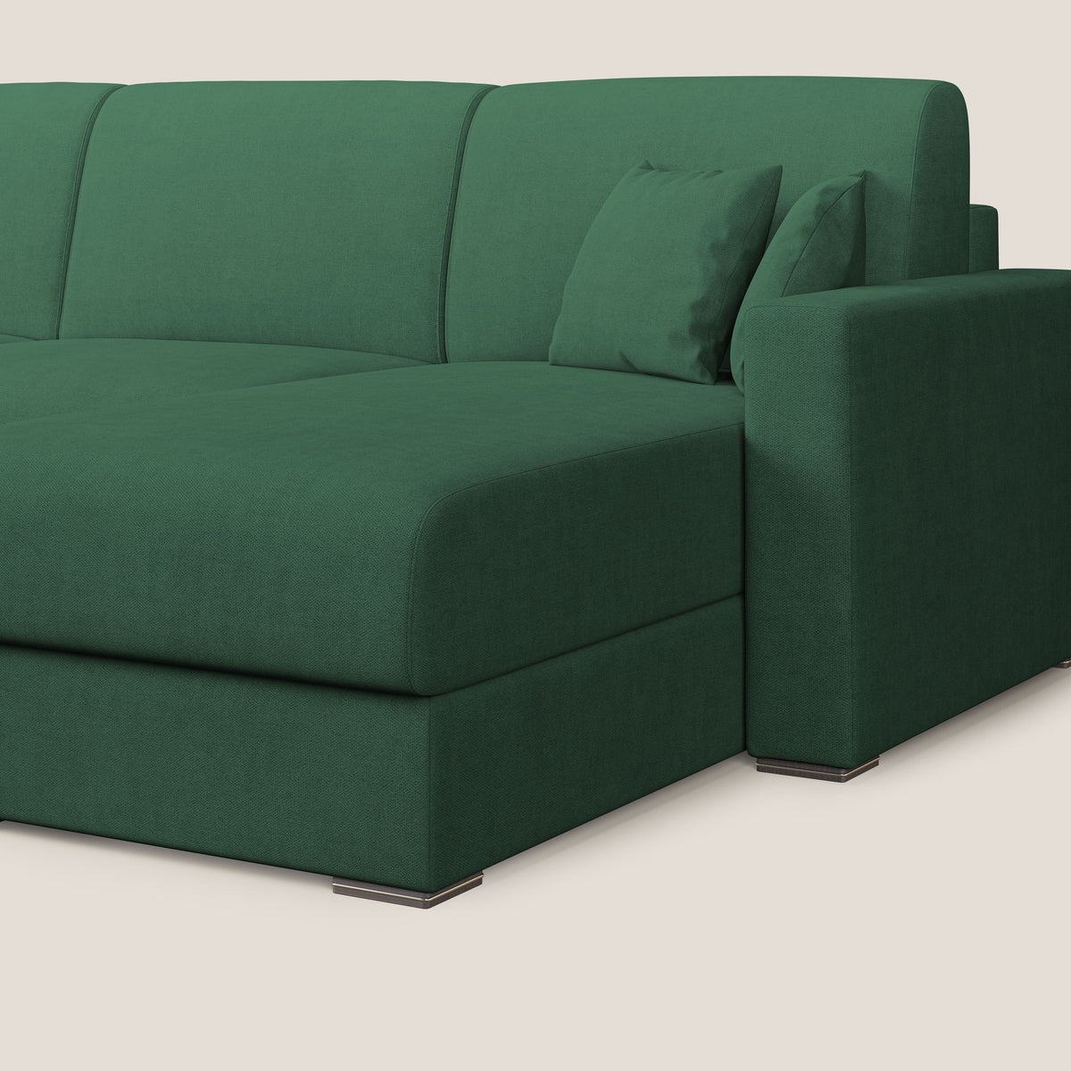 Best Divano letto angolare in tessuto impermeabile T02 verde - divitt.sbs