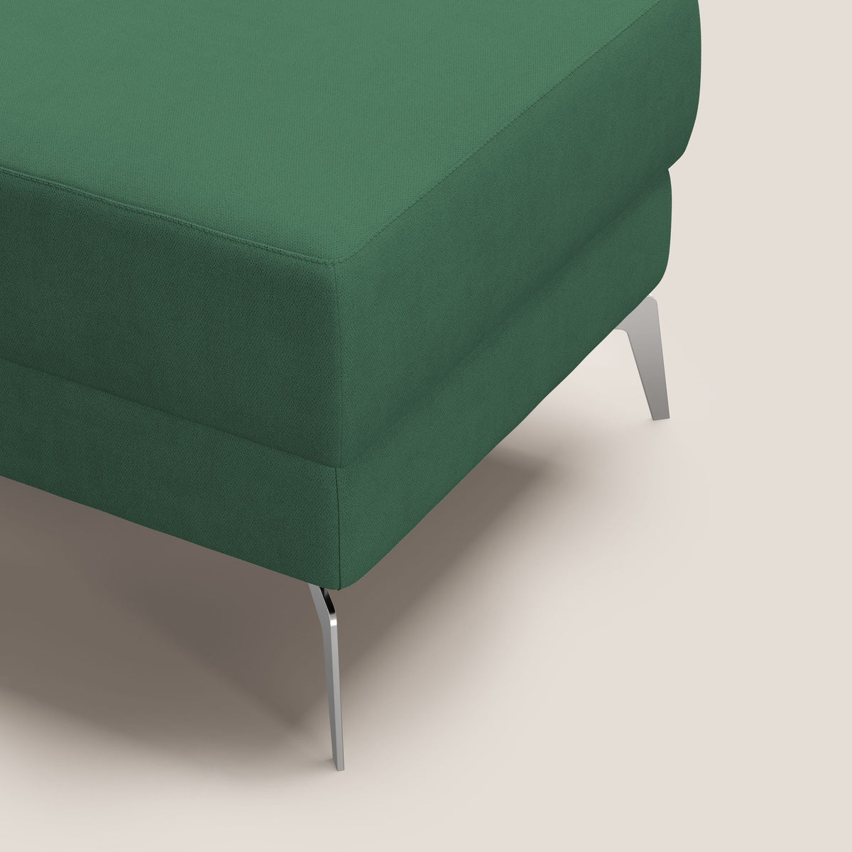 Star Pouf con piedini alti in tessuto impermeabile T02 verde - divitt.sbs