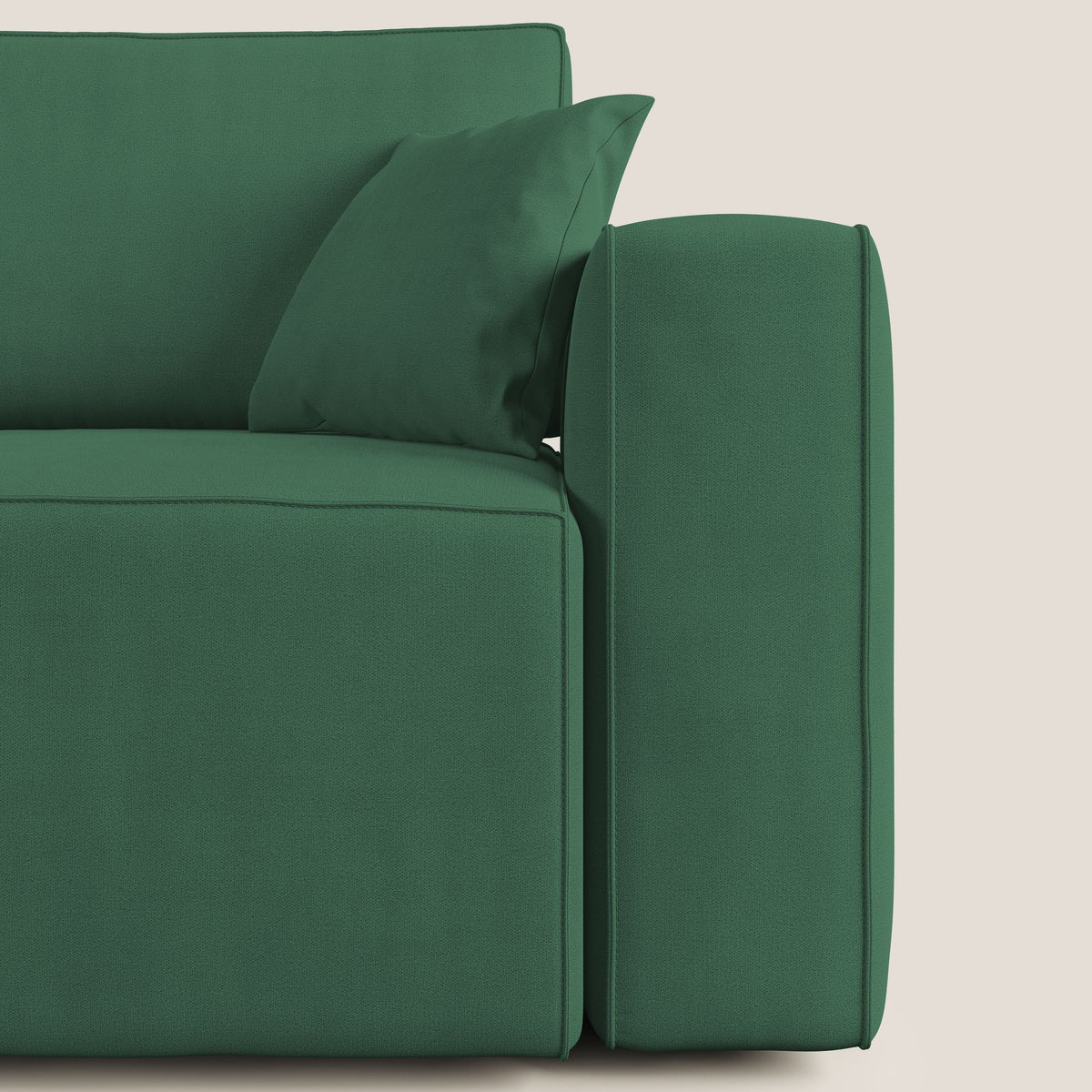 Morfeo divano con sedute estraibili in morbido tessuto impermeabile T02 verde - divitt.sbs