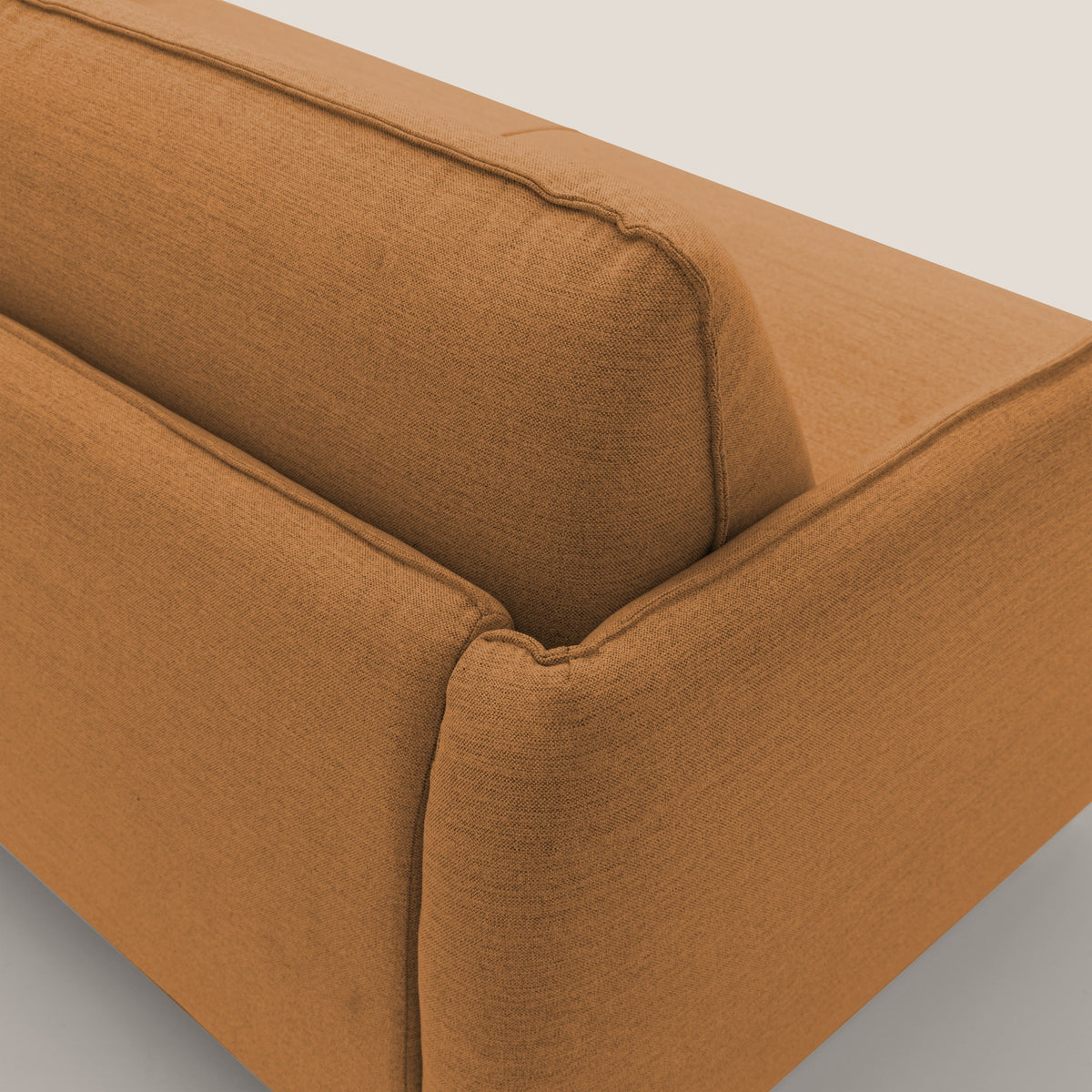 Texas Divano letto matrimoniale moderno in tessuto impermeabile T19 arancio - divitt.sbs