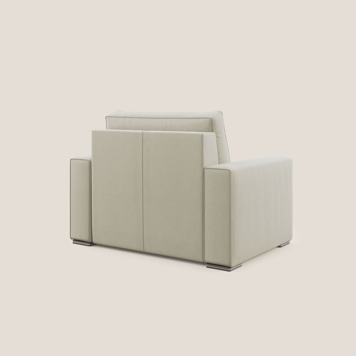 Dream poltrona letto in tessuto smacchiabile T05 panna - divitt.sbs