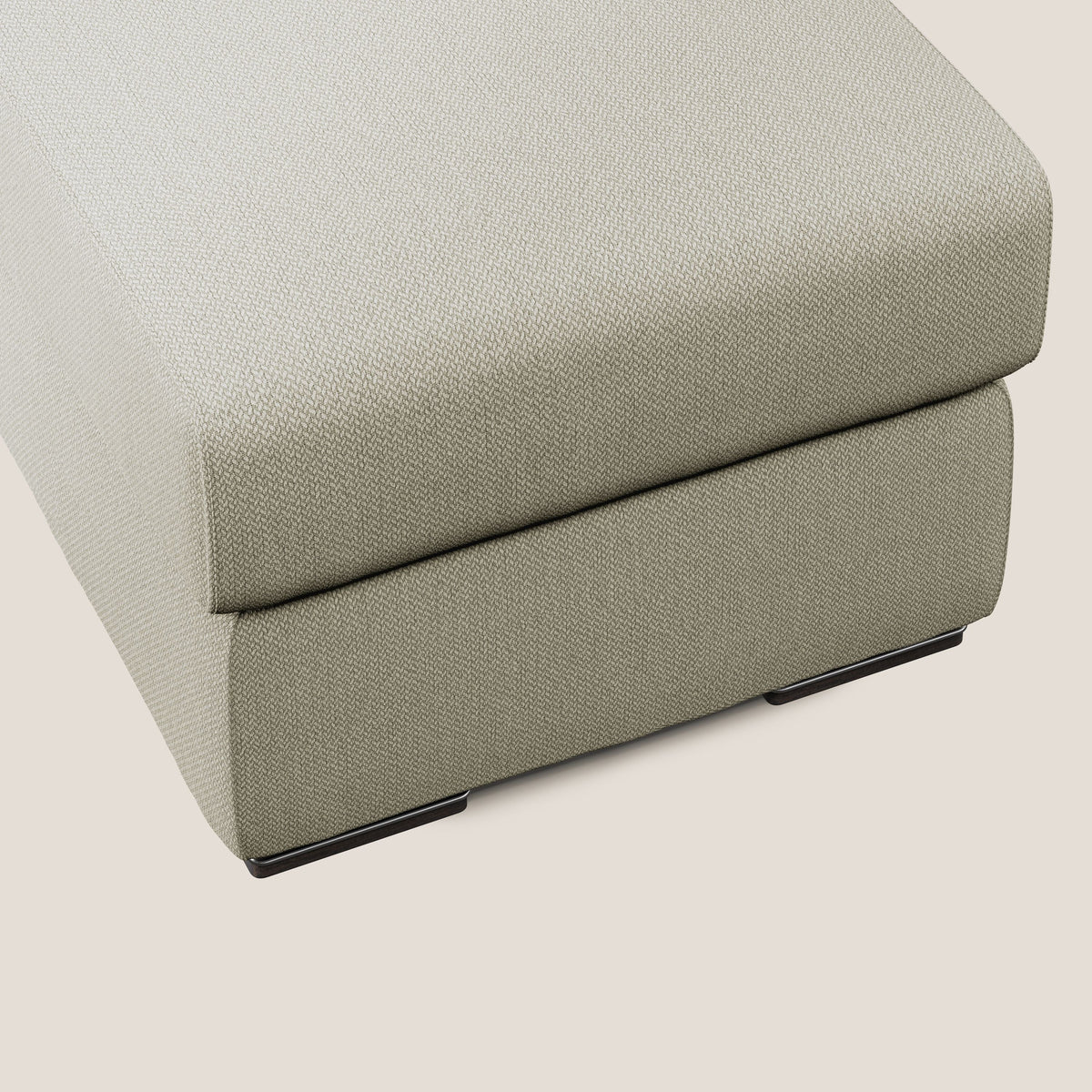 Sun pouf apribile contenitore in tessuto smacchiabile ad acqua T05 panna - divitt.sbs