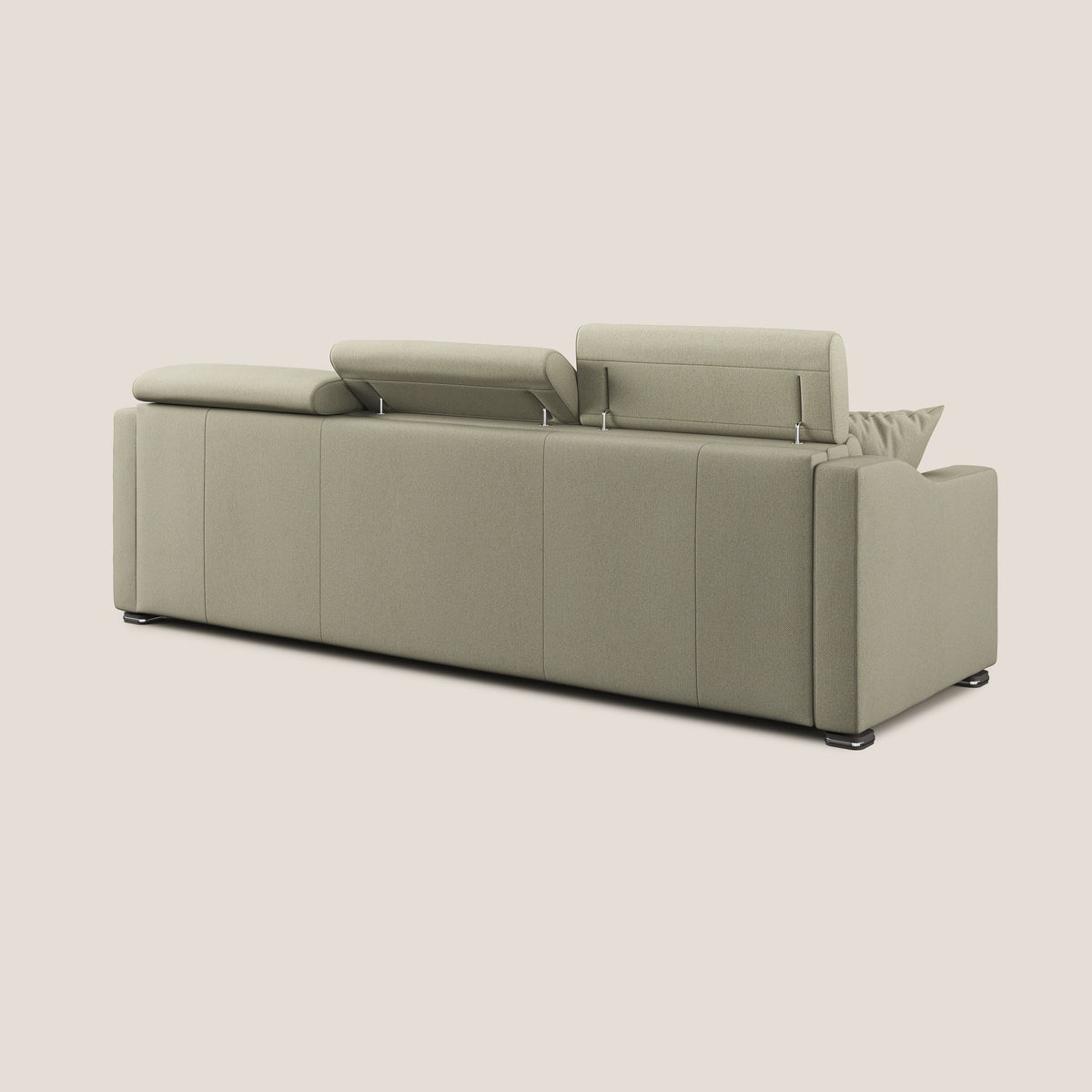 Amber divano letto angolare in tessuto smacchiabile T05 panna - divitt.sbs