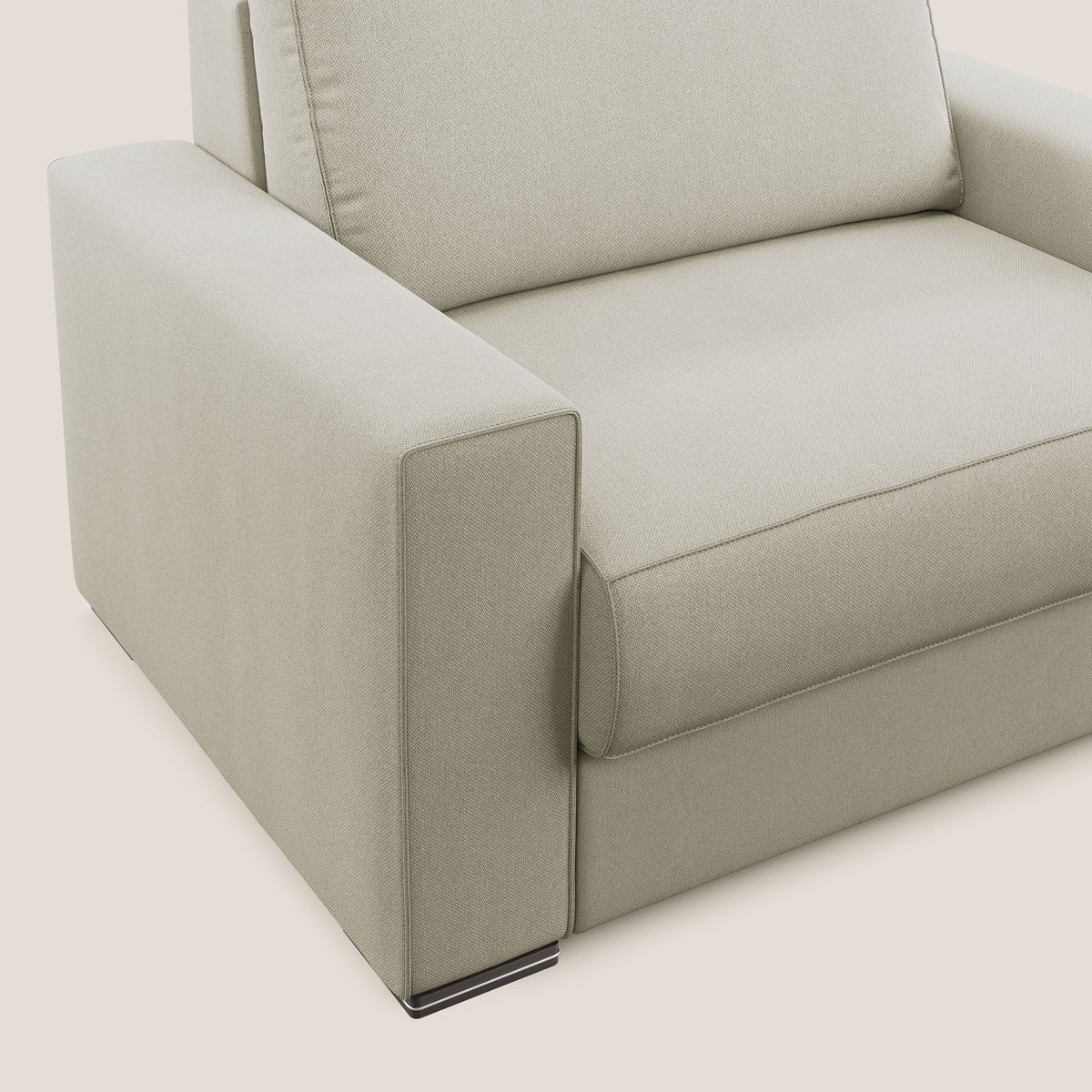 Dream poltrona letto in tessuto smacchiabile T05 panna - divitt.sbs
