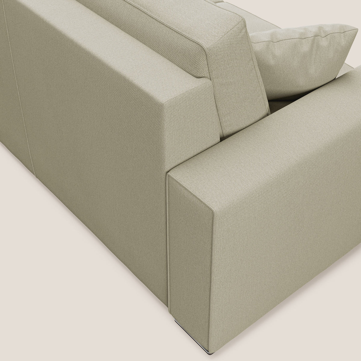 Dream Divano letto angolare in tessuto smacchiabile T05 panna - divitt.sbs