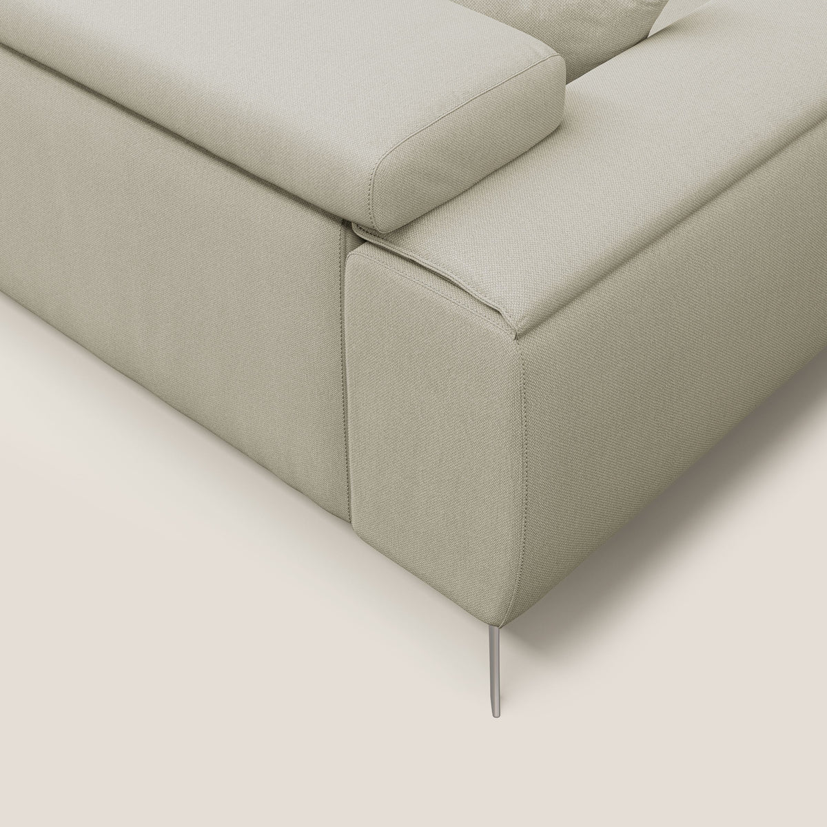 Fusion divano con sedute allungabili in tessuto smacchiabile T05 panna - divitt.sbs