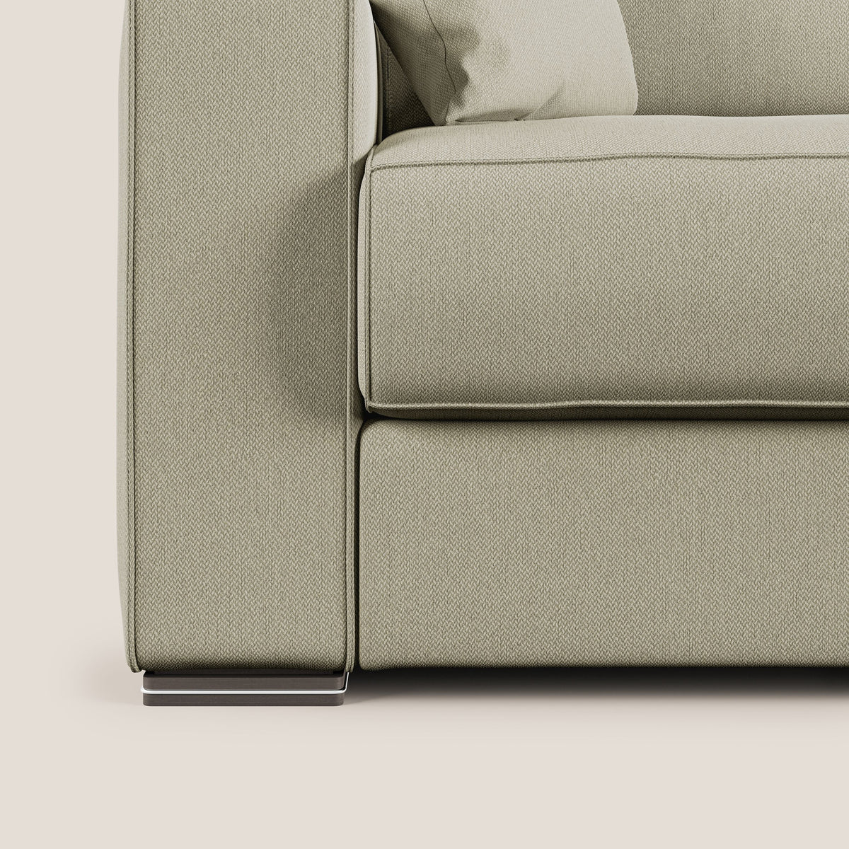 Dream Divano letto angolare in tessuto smacchiabile T05 panna - divitt.sbs