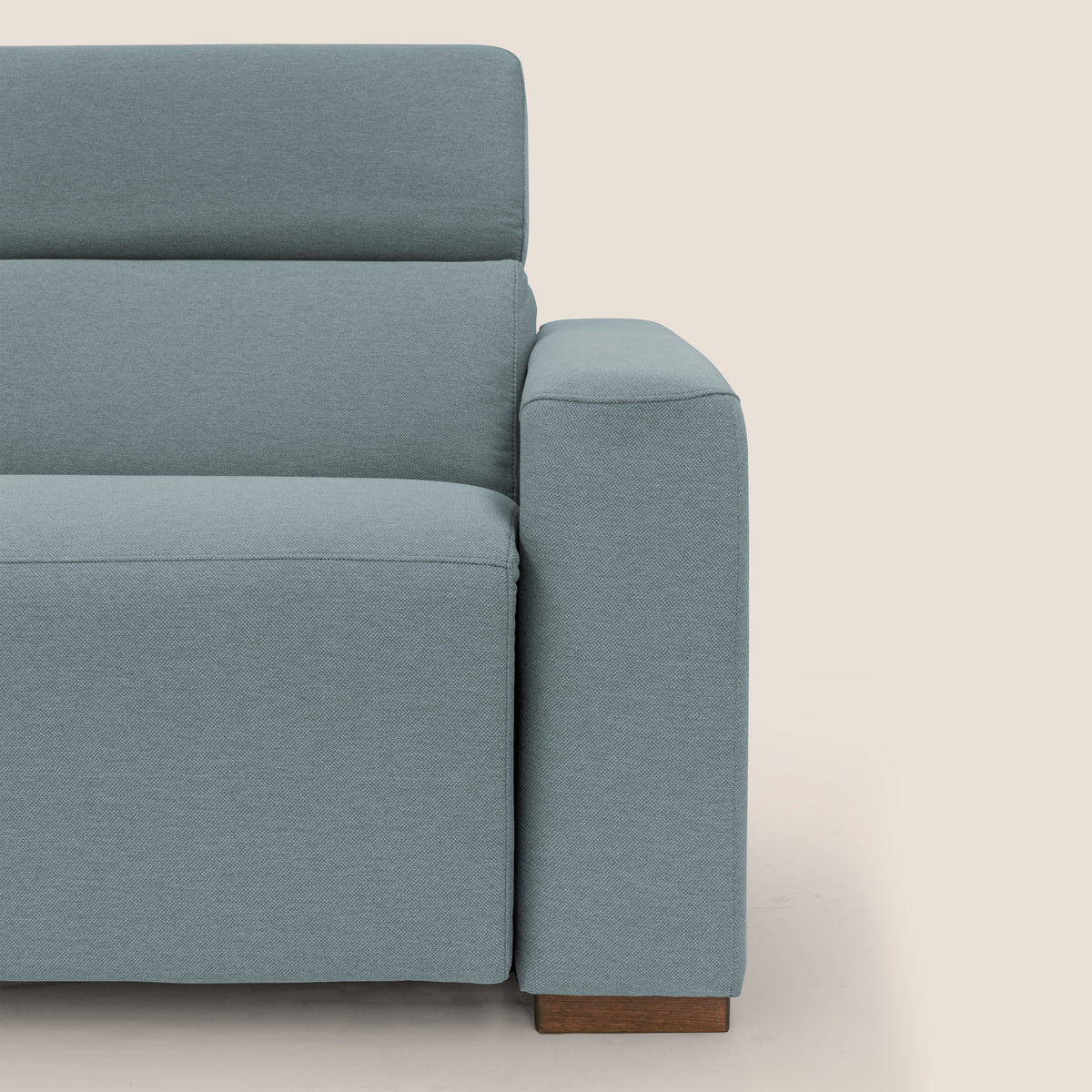 Poseidon divano letto + relax elettrico in tessuto smacchiabile impermeabile T05 carta da zucchero - divitt.sbs