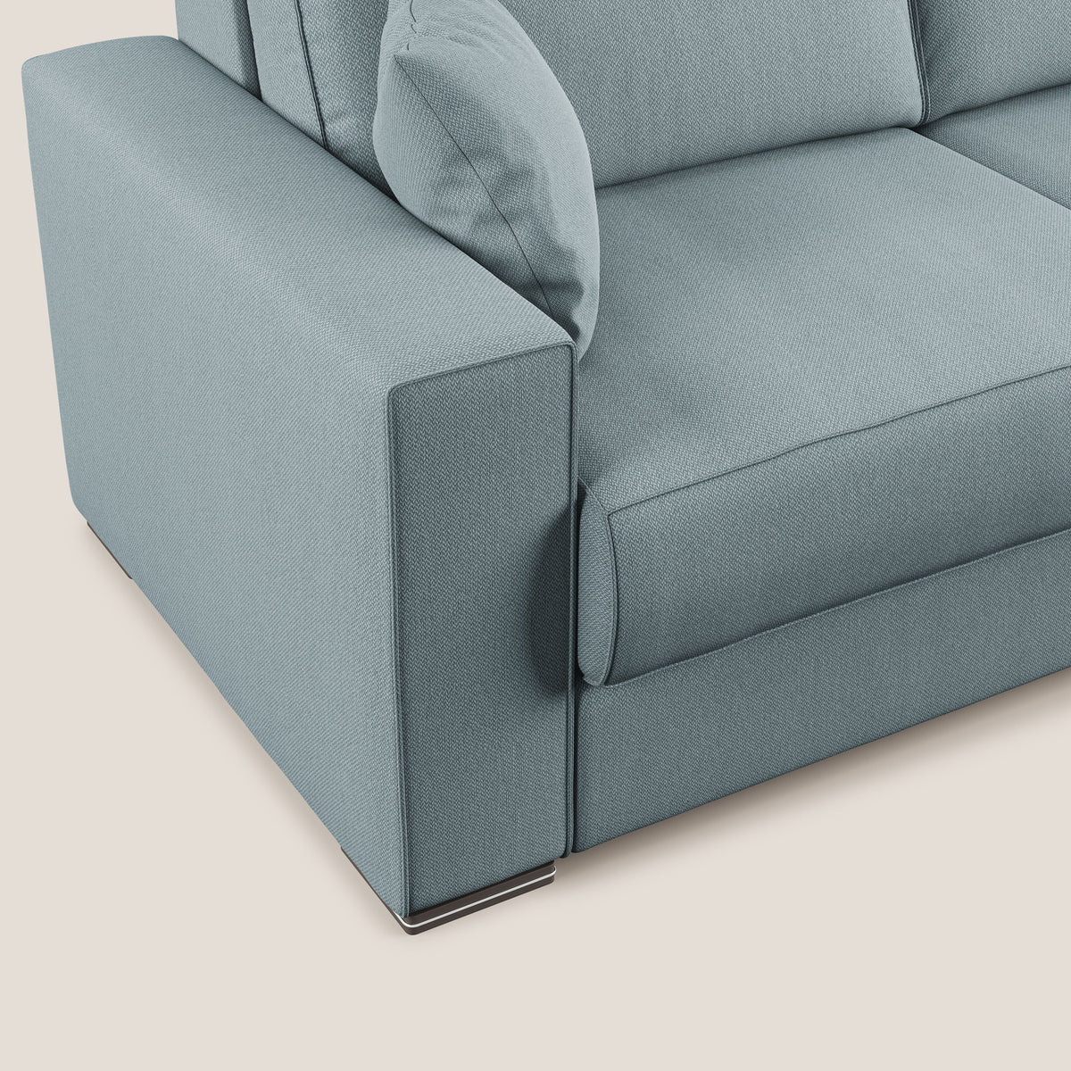 Dream Divano letto moderno dai morbidi cuscini in tessuto smacchiabile T05 carta da zucchero - divitt.sbs