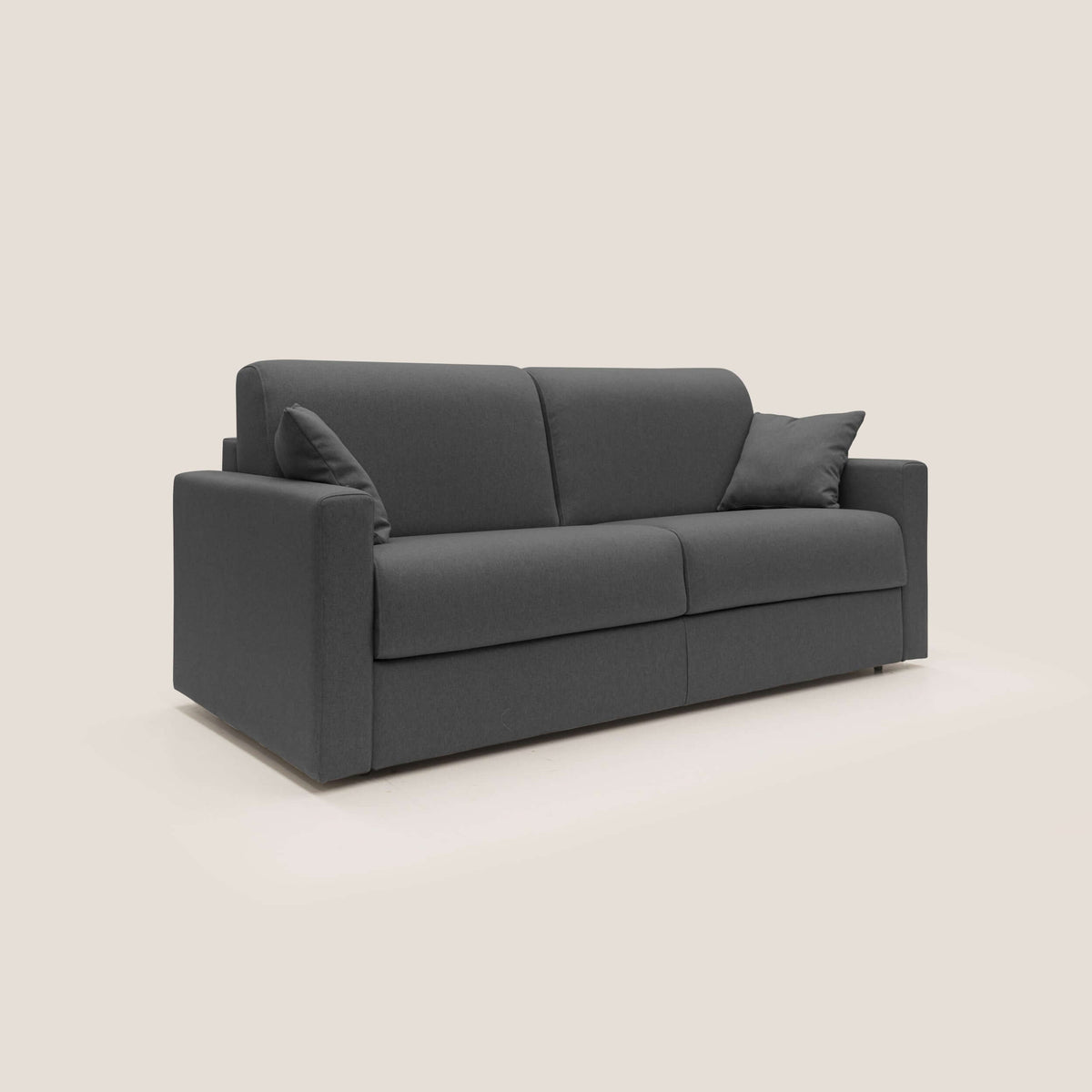 Chris Divano letto matrimoniale in tessuto impermeabile T13 antracite - divitt.sbs