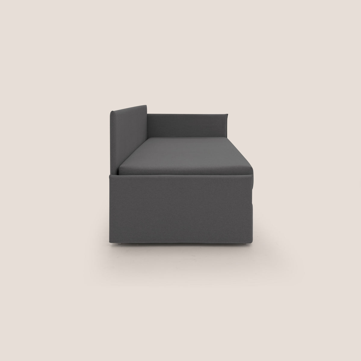 Durini Divano duplex con doppio letto in tessuto simil cotone impermeabile T13 antracite - divitt.sbs