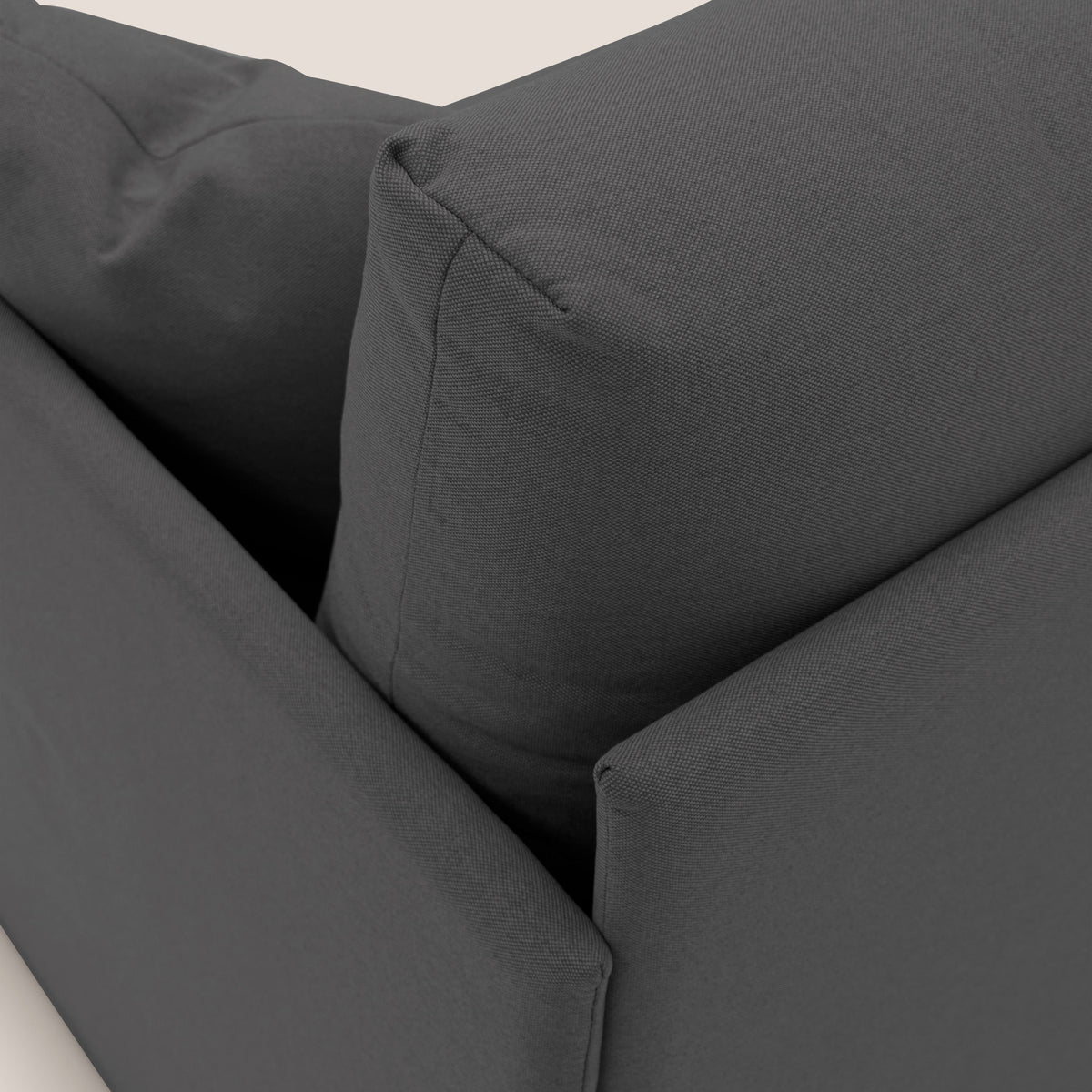 Brera Divano duplex con doppio letto in tessuto simil cotone impermeabile T13 antracite - divitt.sbs