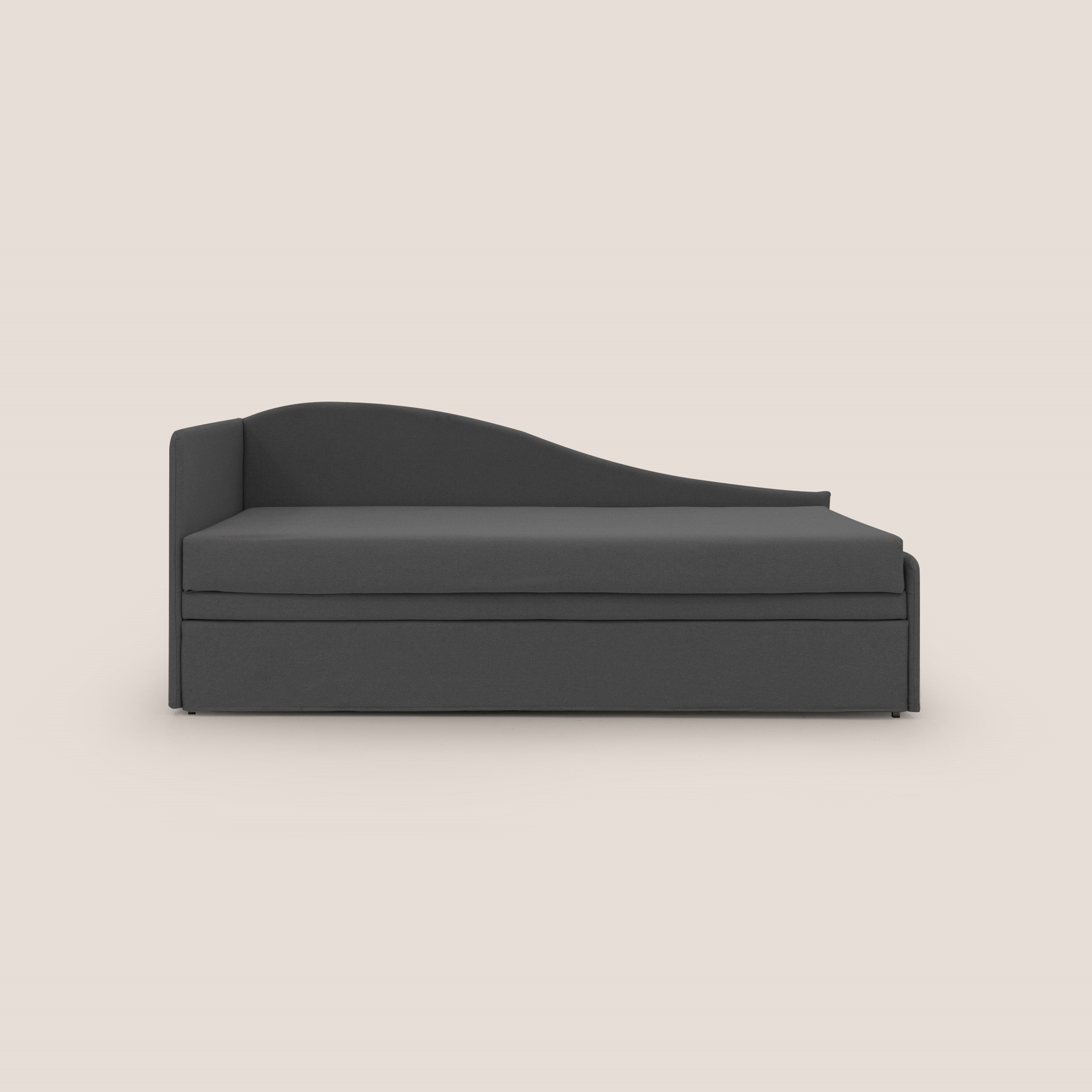 Nolo Divano duplex con doppio letto in tessuto simil cotone impermeabile T13 antracite - divitt.sbs