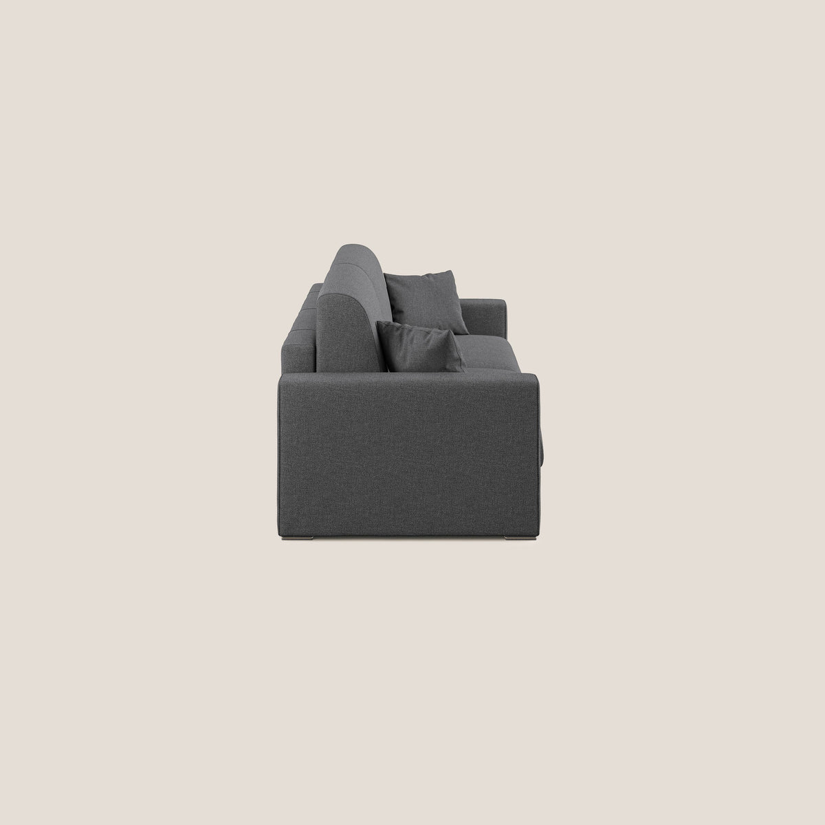 Best Divano letto matrimoniale in tessuto smacchiabile QuickClean T08 antracite - divitt.sbs