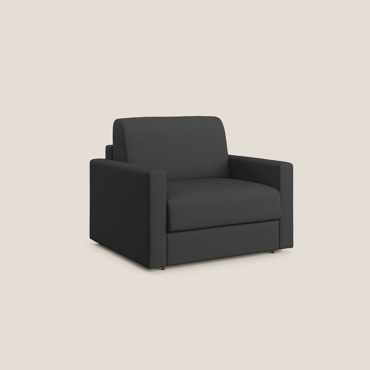 Chris poltrona letto in tessuto impermeabile T13 antracite - divitt.sbs