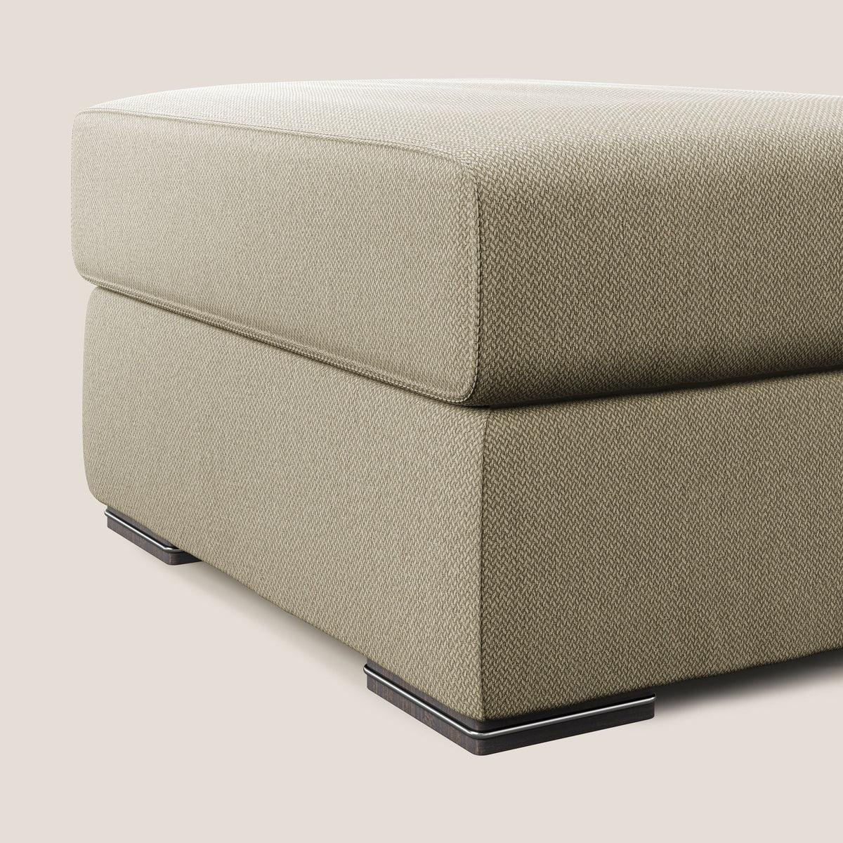 Sun pouf apribile contenitore in tessuto smacchiabile ad acqua T05 cammello - divitt.sbs
