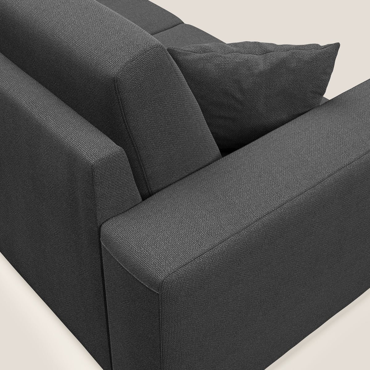 Marte divano in tessuto smacchiabile impermeabile T08 antracite - divitt.sbs