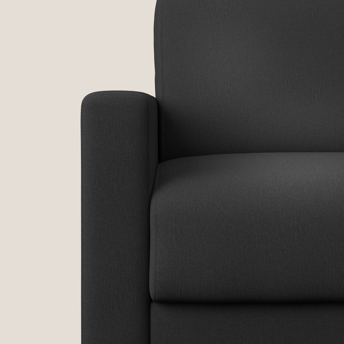 Chris poltrona letto in tessuto impermeabile T13 antracite - divitt.sbs