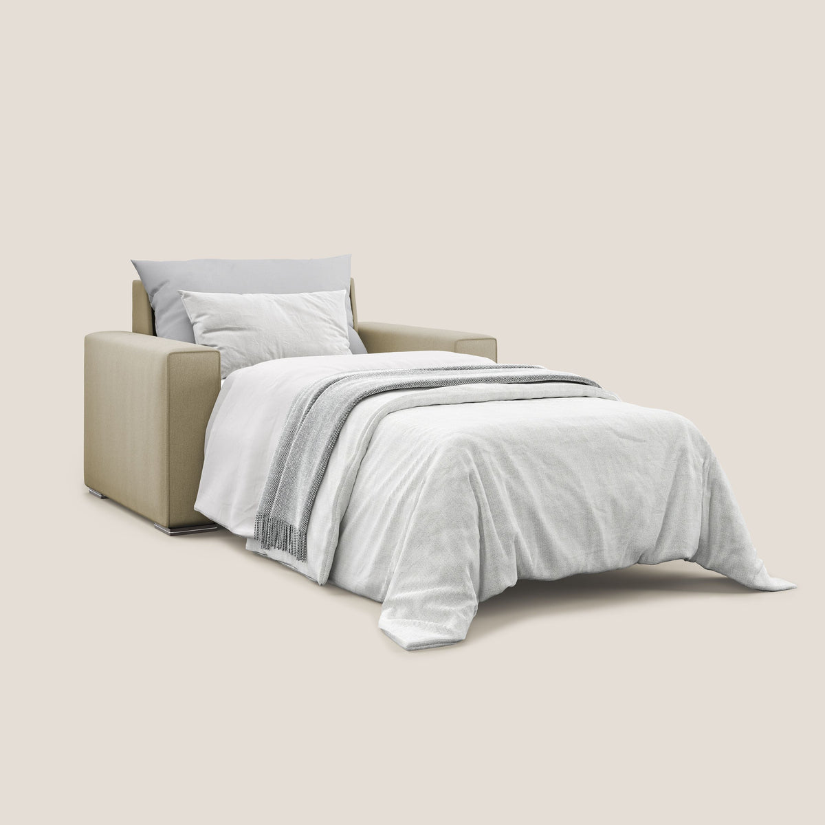 Dream poltrona letto in tessuto smacchiabile T05 cammello - divitt.sbs