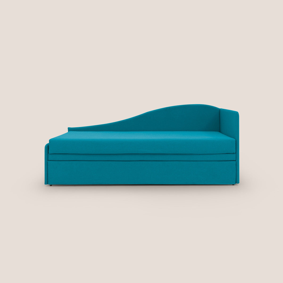 Nolo Divano duplex con doppio letto in tessuto simil cotone impermeabile T13 azzurro - divitt.sbs