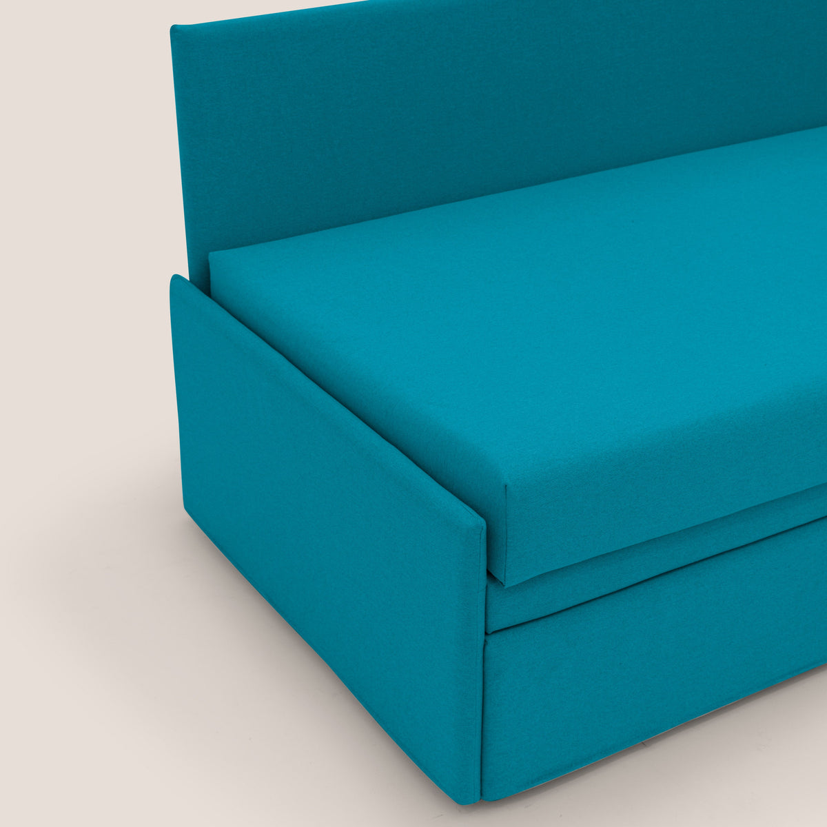 Naviglio Divano duplex con doppio letto in tessuto simil cotone impermeabile T13 azzurro - divitt.sbs