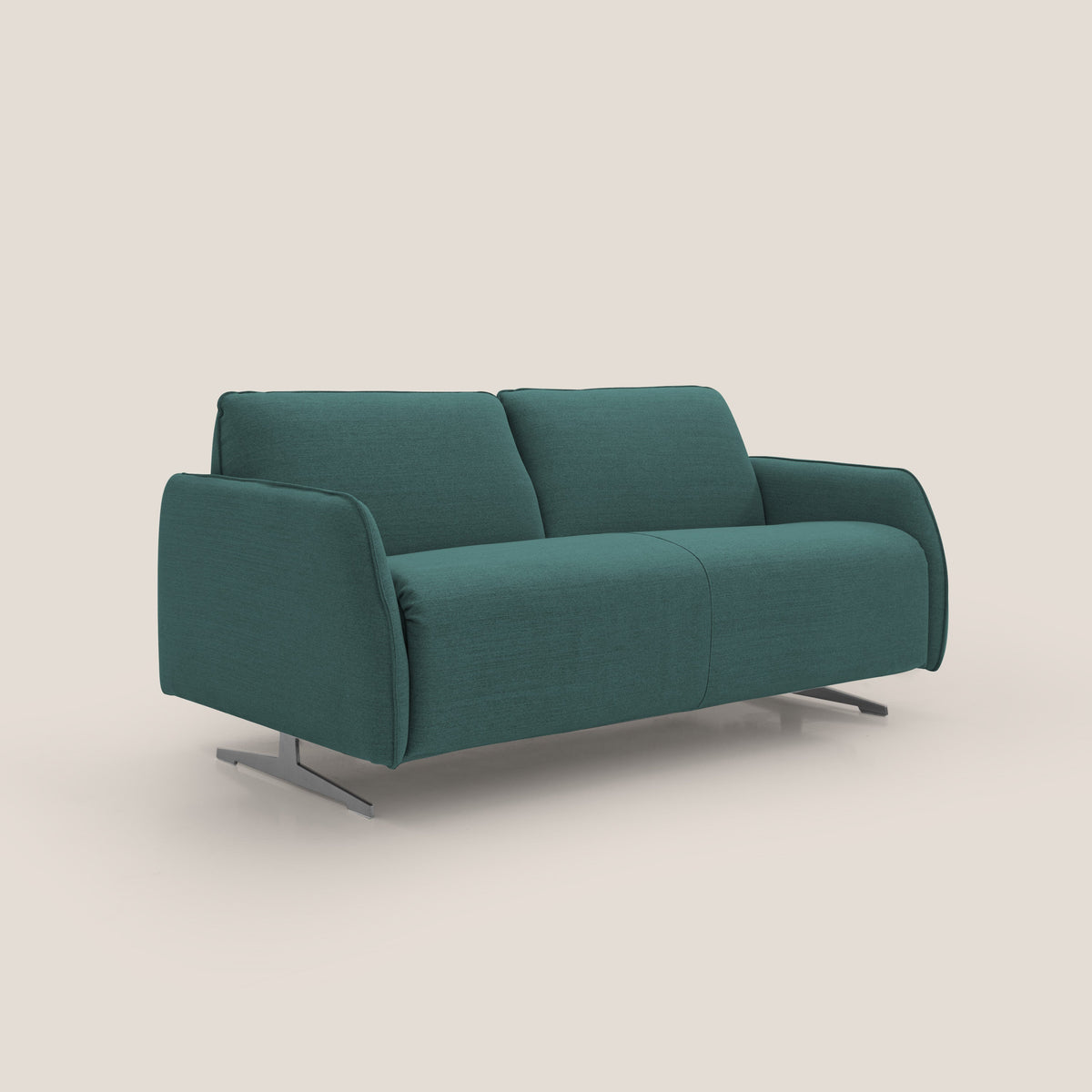 Texas Divano letto matrimoniale moderno in tessuto impermeabile T19 petrolio - divitt.sbs