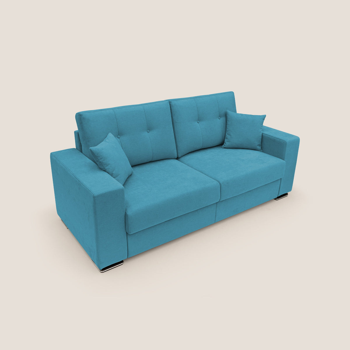 Giove divano in morbido tessuto impermeabile T02 azzurro - divitt.sbs