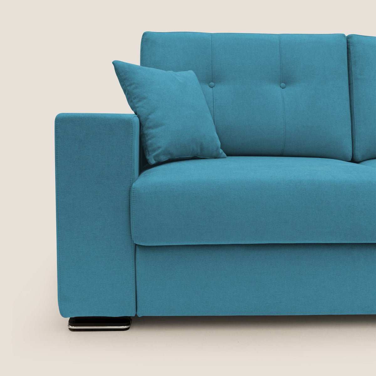 Giove divano in morbido tessuto impermeabile T02 azzurro - divitt.sbs